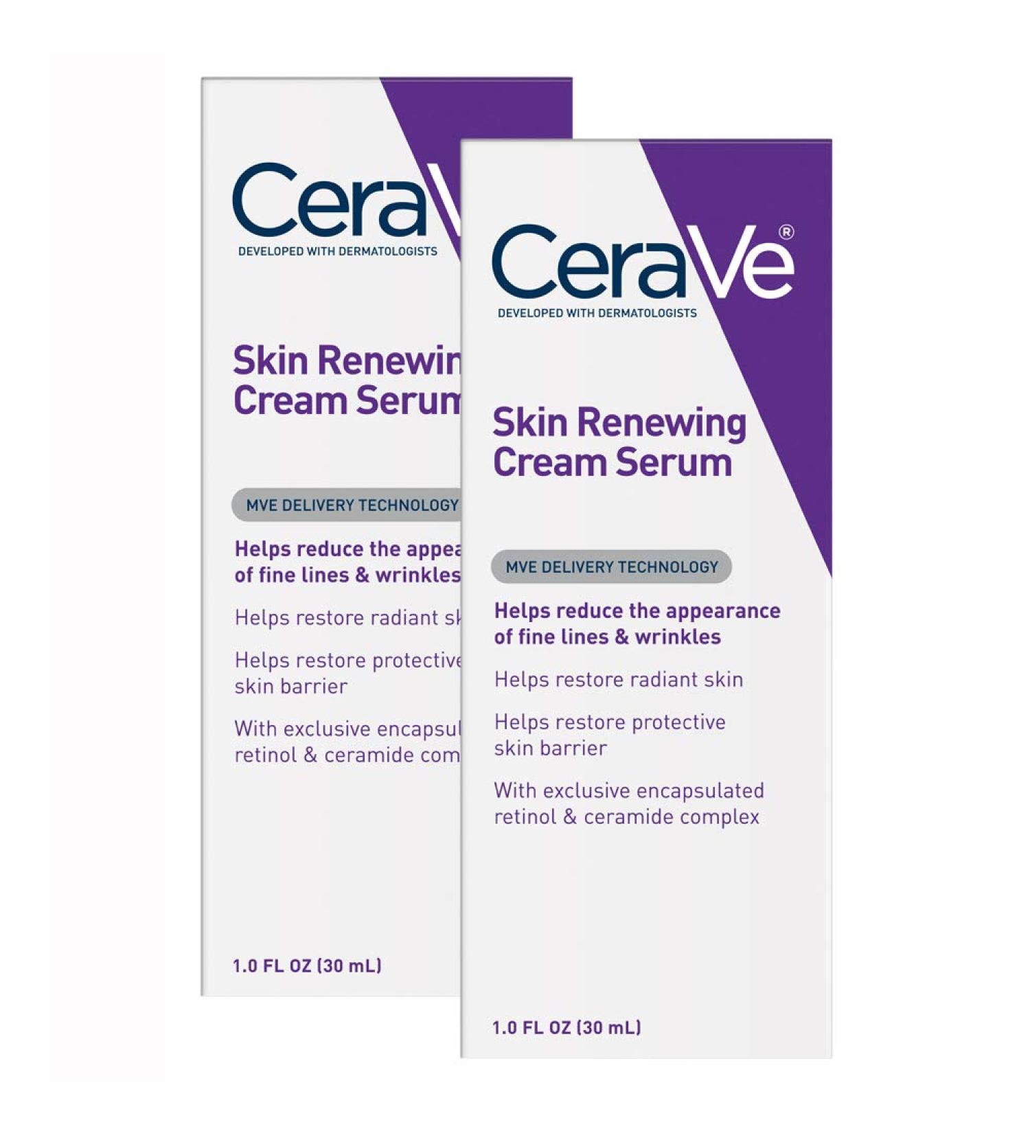 CeraVe Anti Aging Cream Serum 2 Pack - Hydrating Serum for Radiant Skin - Fragrance Free - Buy Online on GoSupps.com