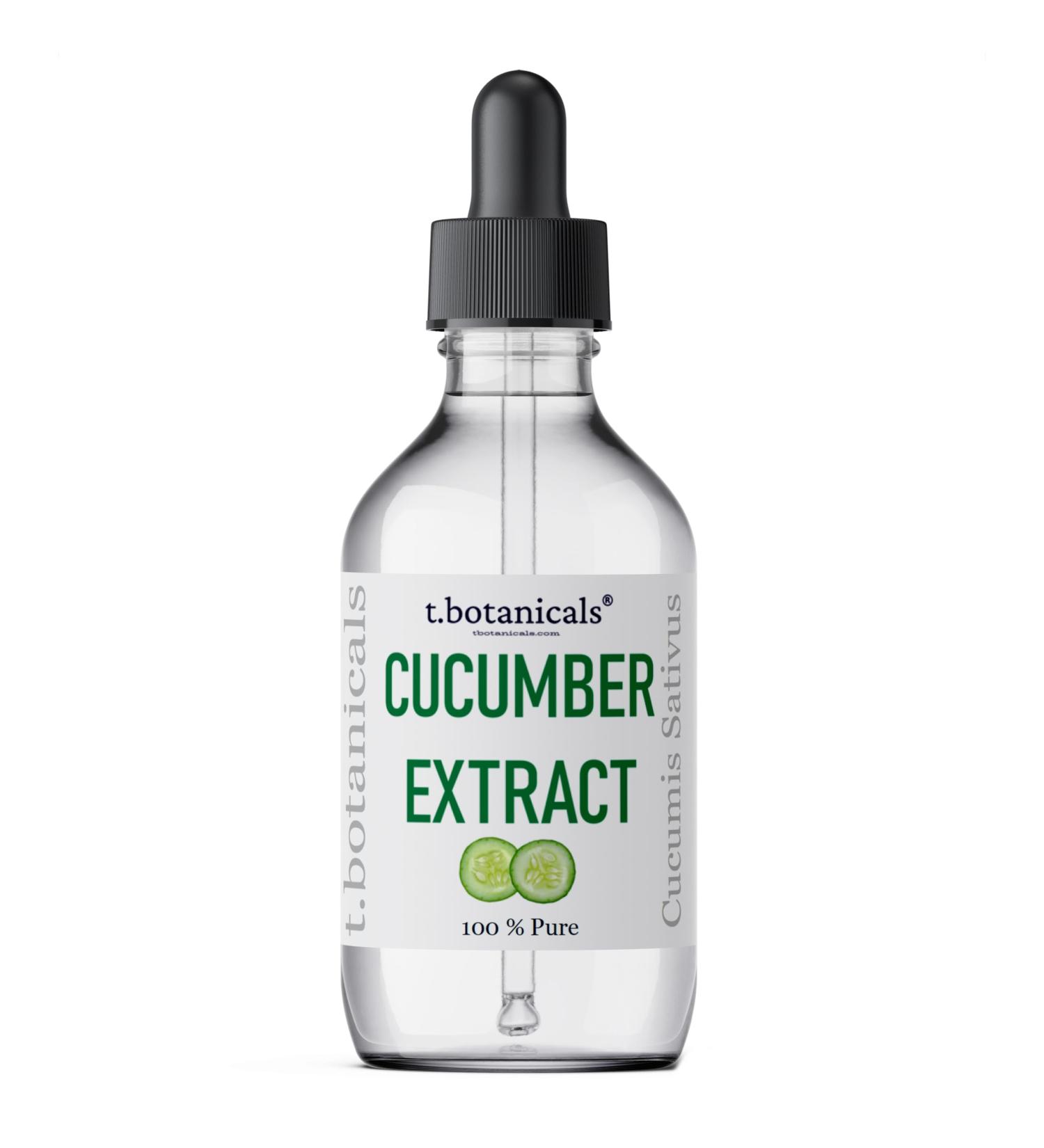 t.botanicals Pure Cucumber Extract - Alcohol Free Liquid Glycerite Serum for Face Wash Body Care & Cosmetic Recipes (4 oz - Buy Online on GoSupps.com