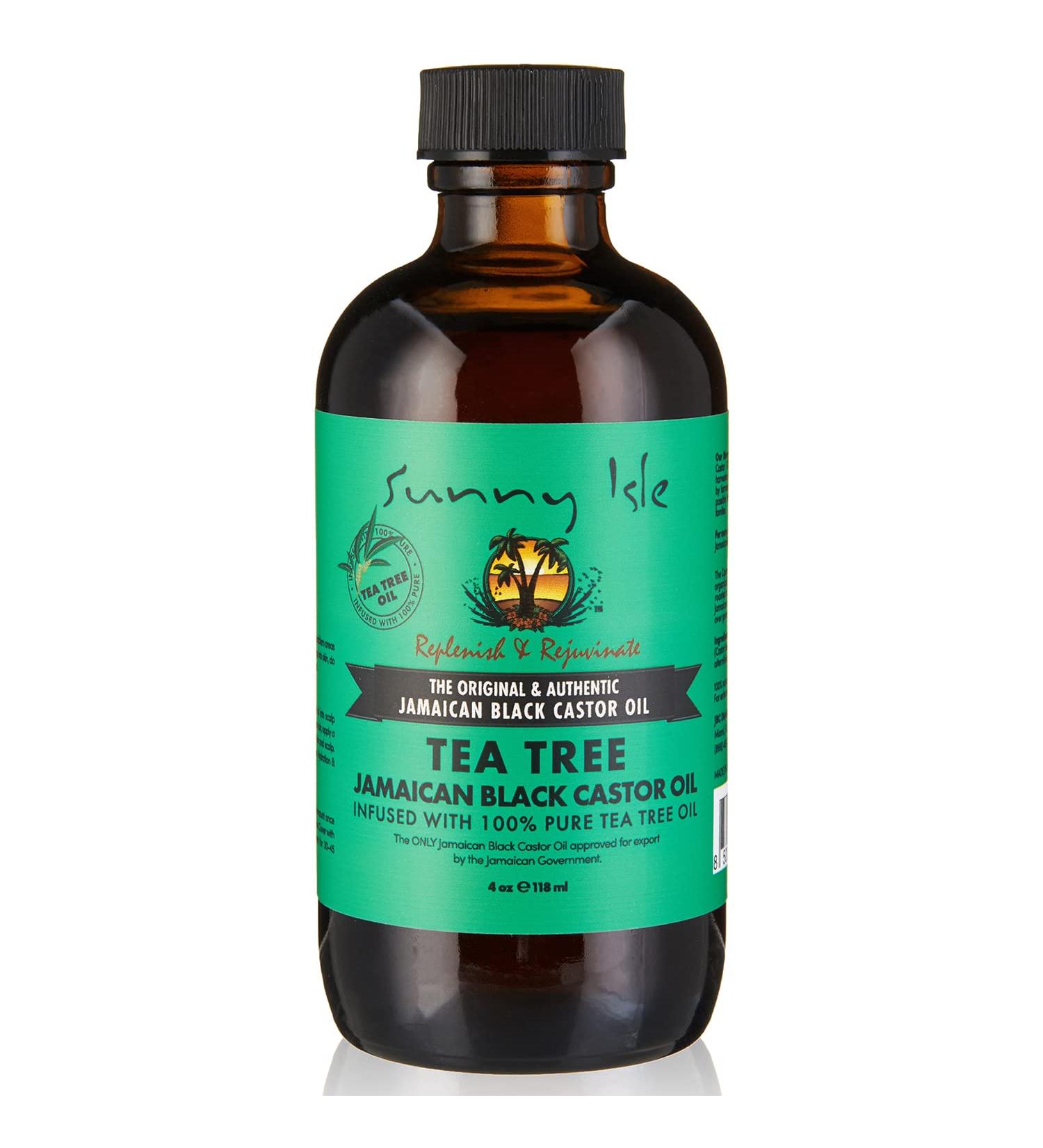 Sunny Isle Jamaican Black Castor Oil with Tea Tree Oil 118ml - Buy Online on GoSupps.com
