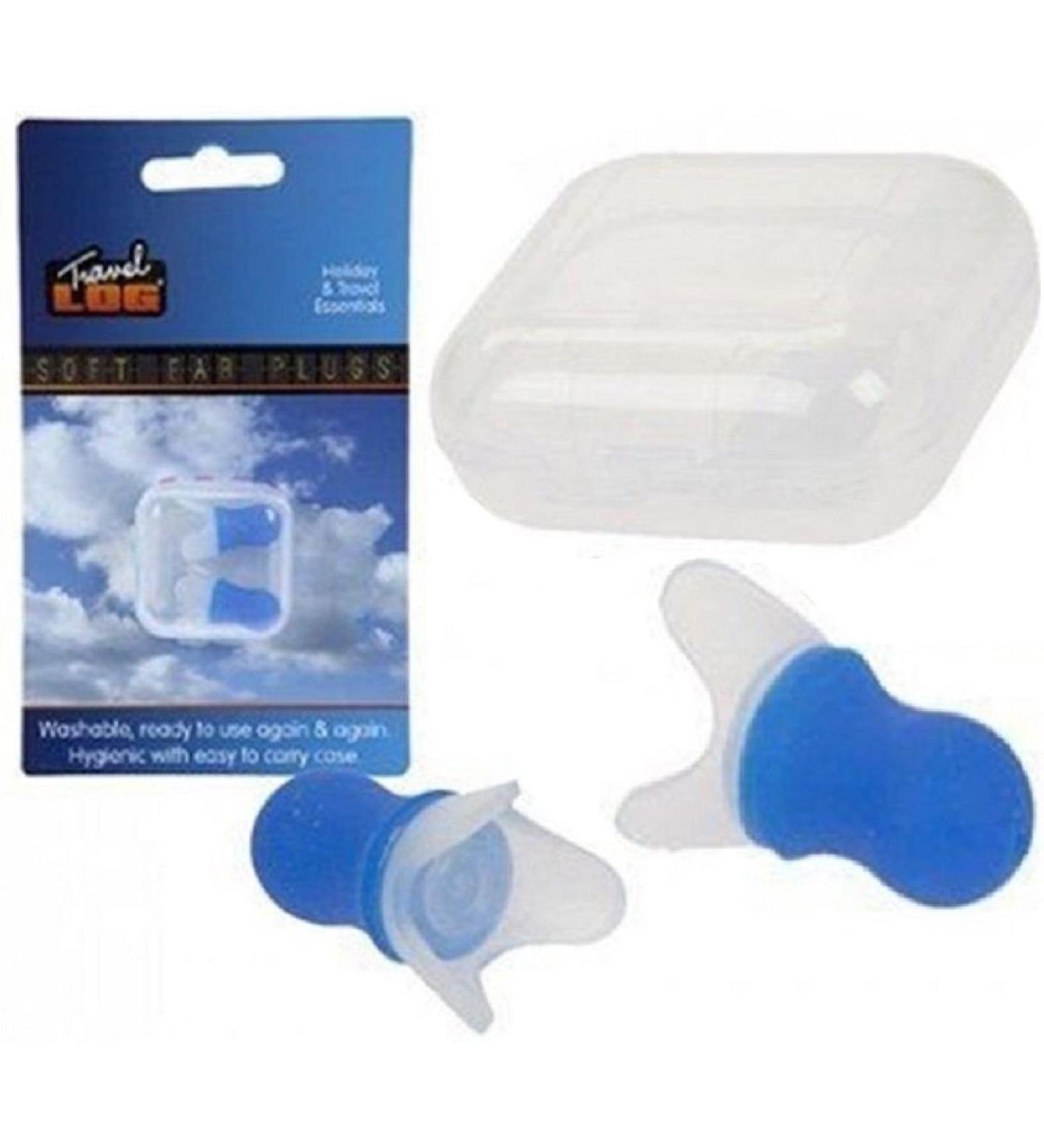 Travel Log - Soft Ear Plugs with Carry Case (Dispatched from UK)