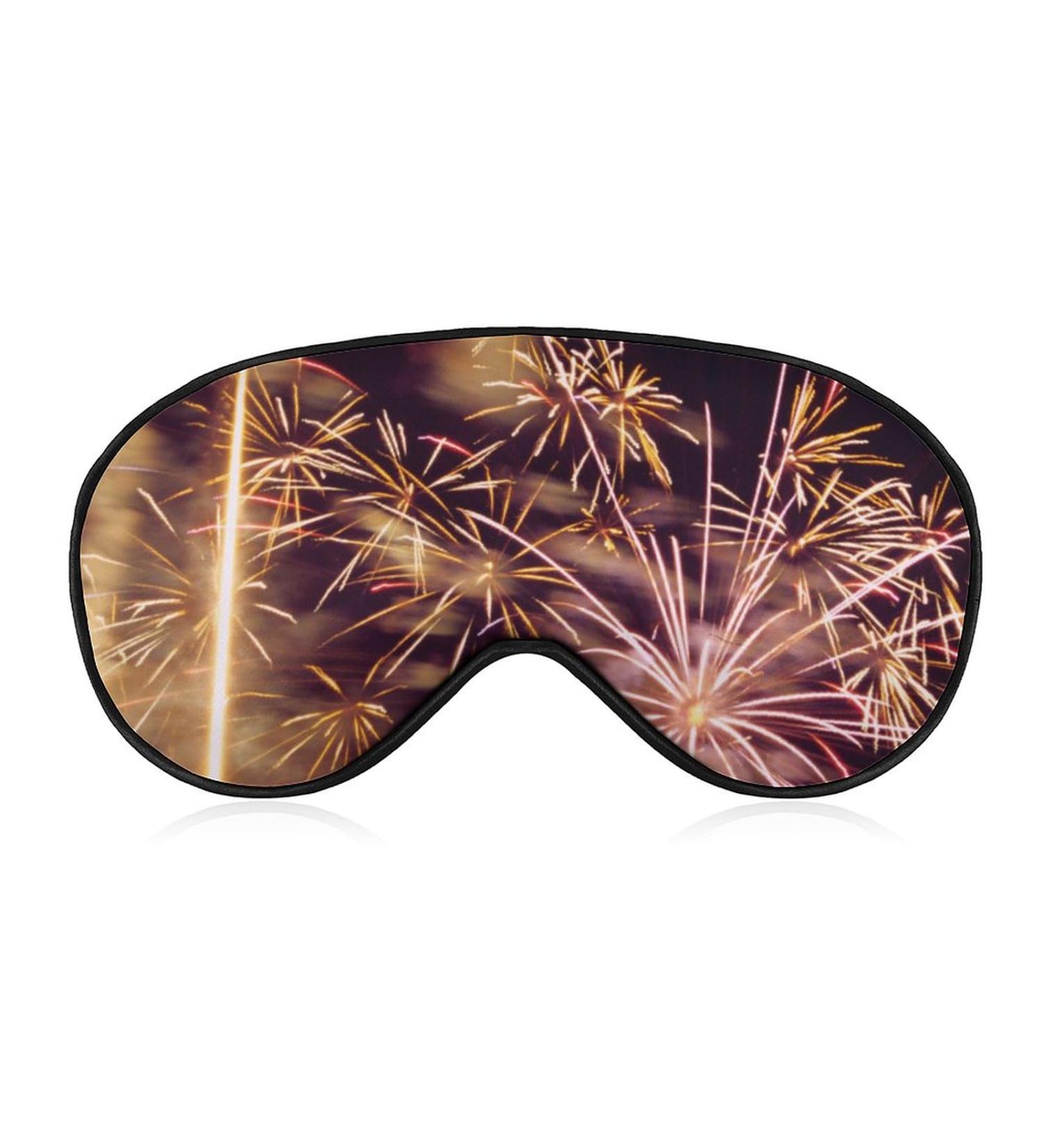 Fireworks Bloom Sleep Mask - Adjustable Strap, Blocks Light for Night Travel - Men & Women - Buy Online on GoSupps.com