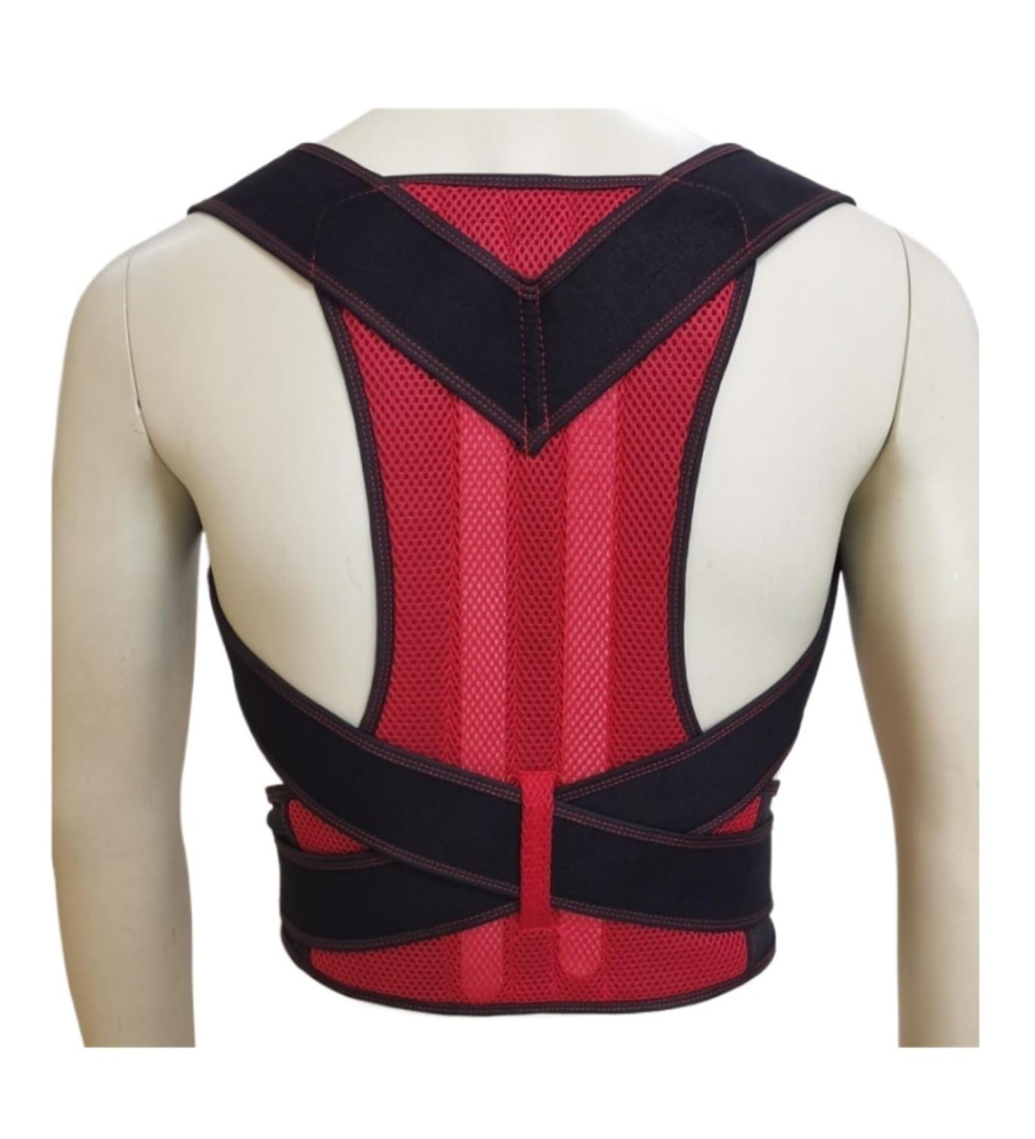 Back Brace Lumbar Support Back Support Posture Corrector Full Back Support Belt Brace Trainer Shoulder Waist Belt(Rojo XXXXX-Large) XXXXX-Large Rojo - Buy Online on GoSupps.com