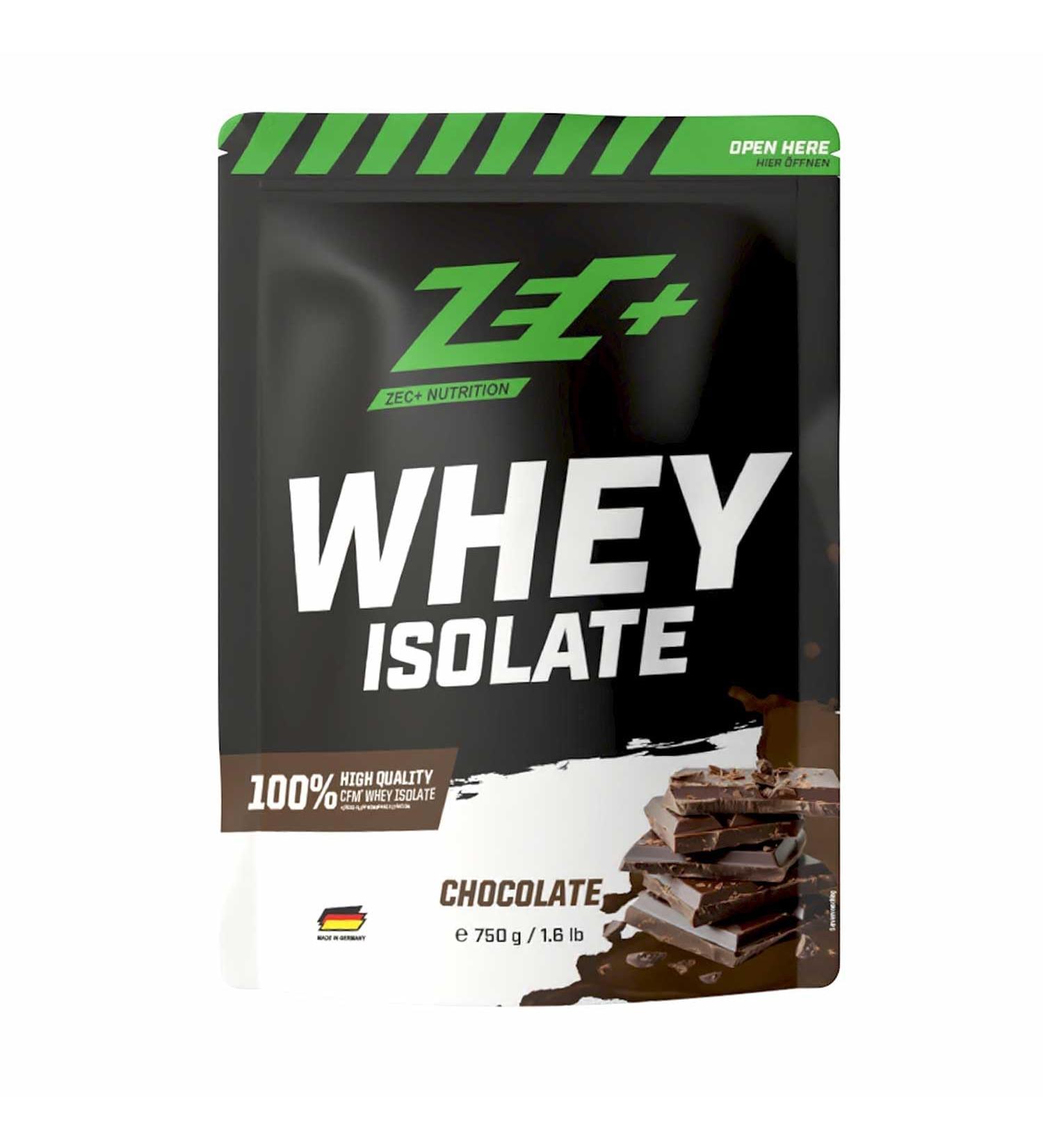 Zec+ Whey Isolate (750g) Chocolat - Prot ines - Isolat de prot ines de lactos rum Chocolat 750g