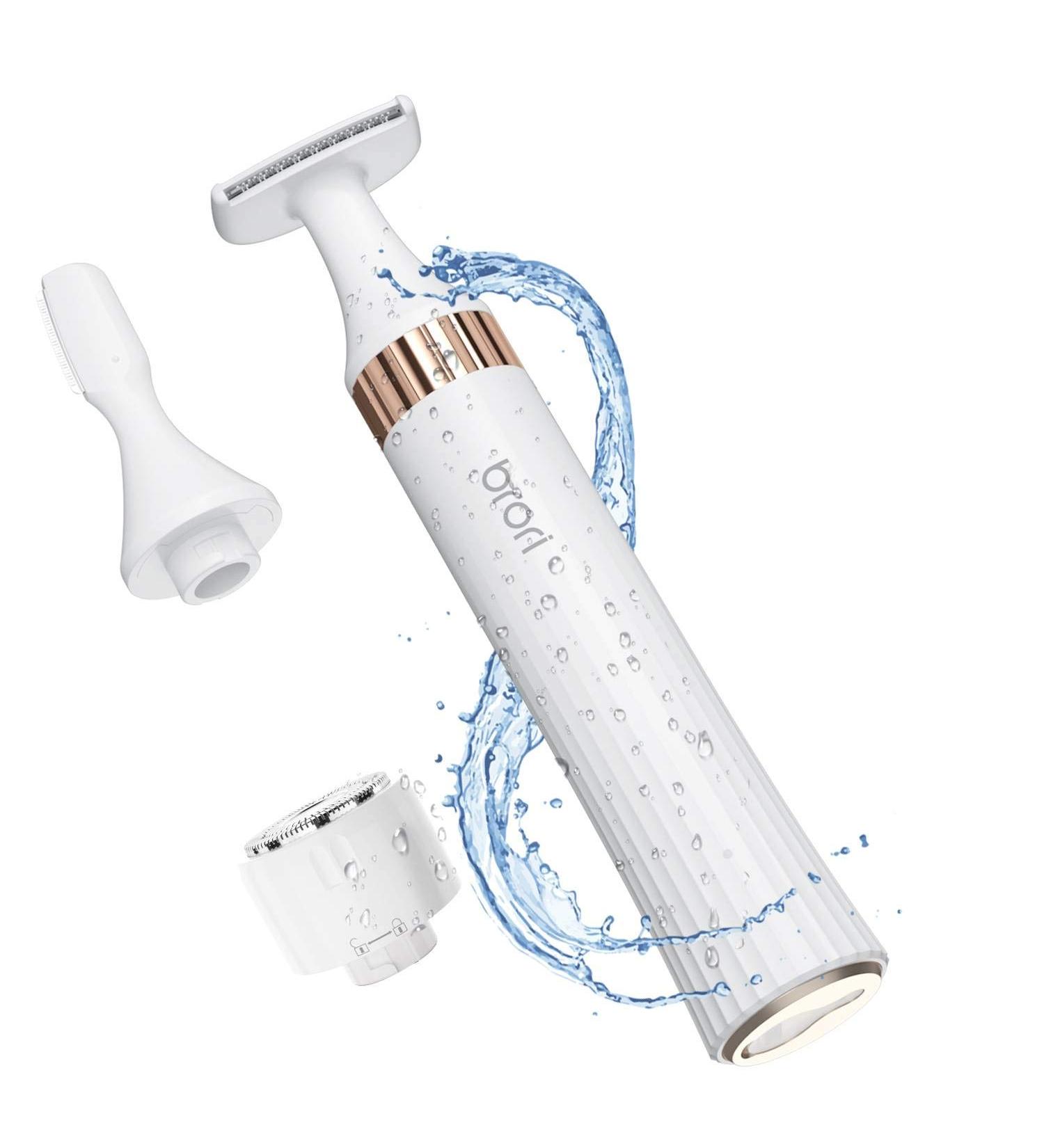 Brori Electric Facial Shaver Razor for Women - Painless Bikini Trimmer for Pubic Hair Removal - Wet & Dry Lady Shaver for Legs, Arms, and Eyebrows - Rechargeable Cordless Shaver (Style 2) - Buy Online on GoSupps.com