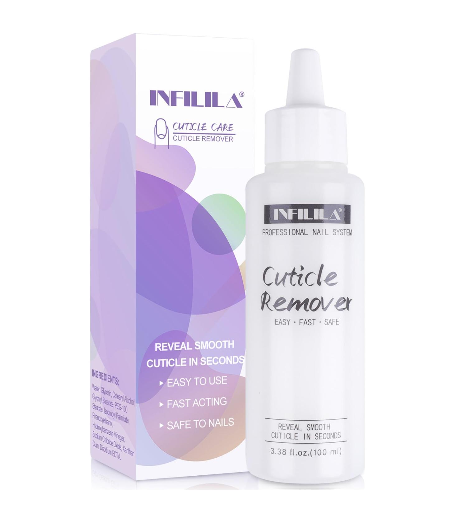NXJ INFILILA Cuticle Remover 100ml - Instant Cuticle Softener Gel for Hand & Foot Care | Professional Nail Care & Gifts for Women - Buy Online on GoSupps.com