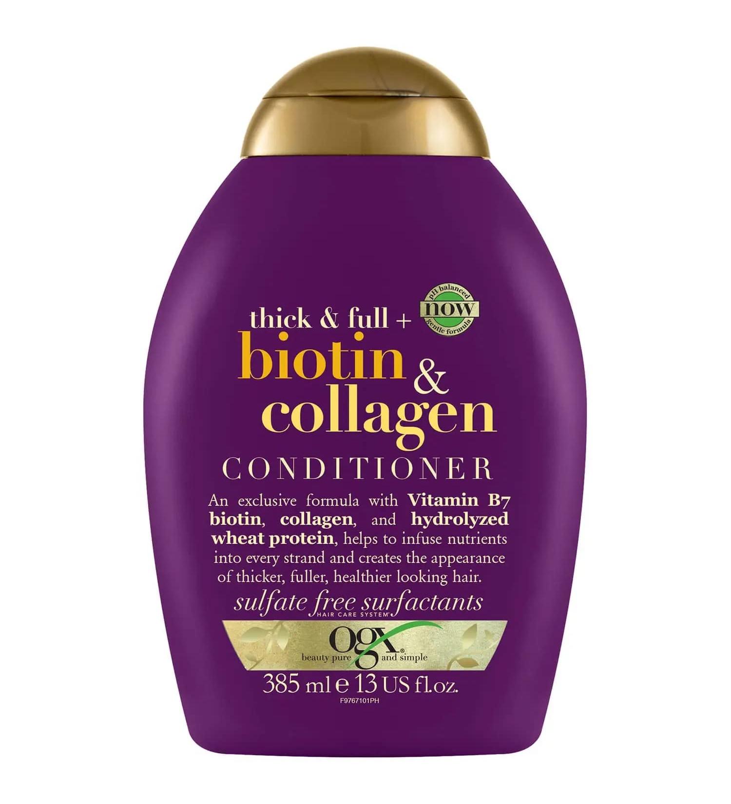 OGX Thick & Full Biotin & Collagen Volumizing Conditioner 13 fl oz - Paraben & Sulfate-Free - Buy Online on GoSupps.com