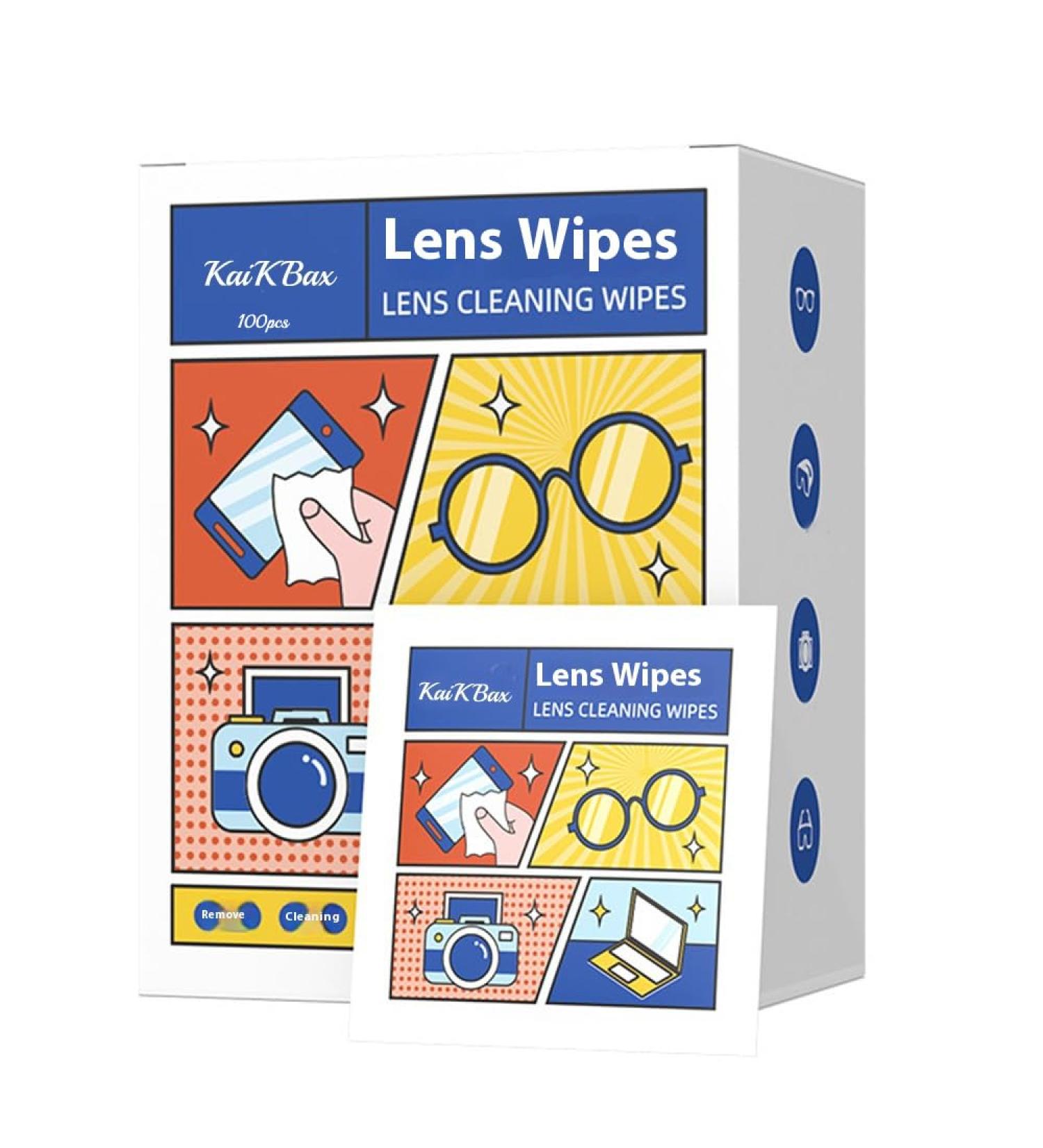 100 Portable Disposable Glass Cleaning Towels | Anti-Fog Lint-Free for Glasses Lenses Cameras & Phones - International Shipping - Buy Online on GoSupps.com