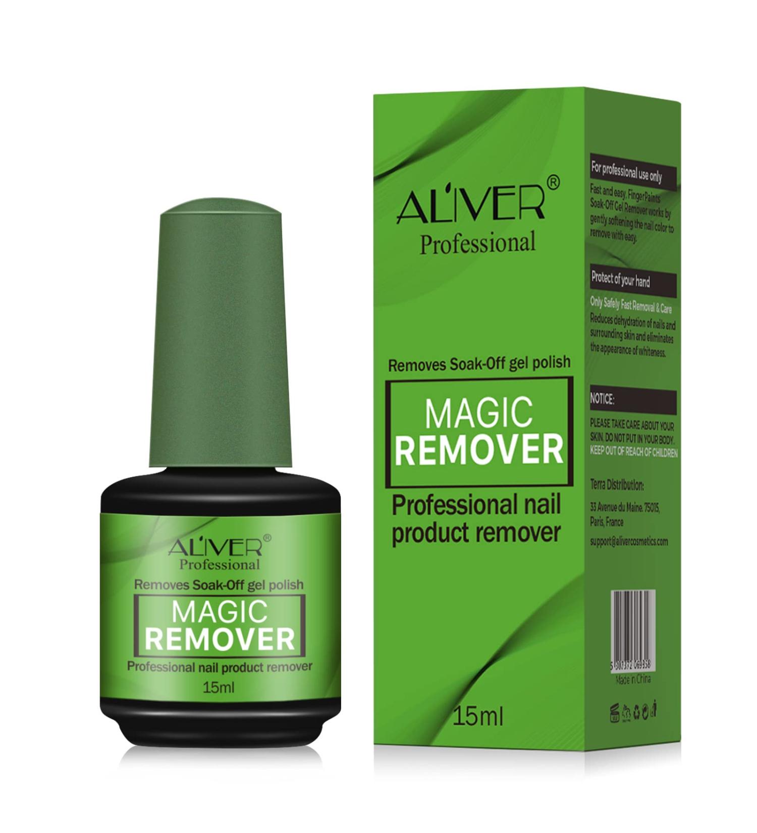 Gel Nail Polish Remover | Professional 3-Minute Soak-Off | UV Art Lacquer | Gentle on Nails | 15ml - 1PCS - Buy Online on GoSupps.com