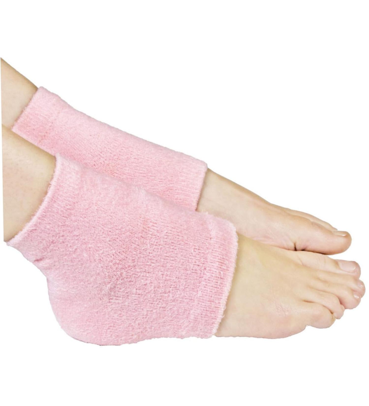 POPETPOP Floral Hair Wreath for Girls Spa Moisturising Heel Sock Lined Toeless Spa Socks Toeless Socks for Women Spa Foot Sleeve Spa Moisturising Sock Heel Socks Miss Moisturizing Leg Socks - Buy Online on GoSupps.com