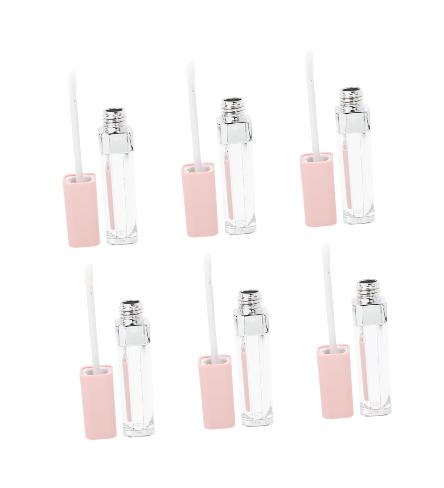 Outanaya 6pcs Lip Gloss Empty Tube Mascara Bottle Eyeline Tube Empty Lip Gloss Tubes Bulk Lip Balm Pink Abs 1 g (Pack of 1) Pink - Buy Online on GoSupps.com