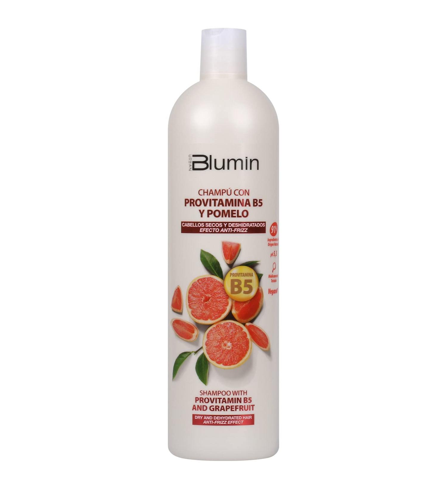 Blumin Grapefruit & Provitamin B5 Anti-Frizz Shampoo 1000ml - Nourish & Control Frizz - International Shipping Available - Buy Online on GoSupps.com