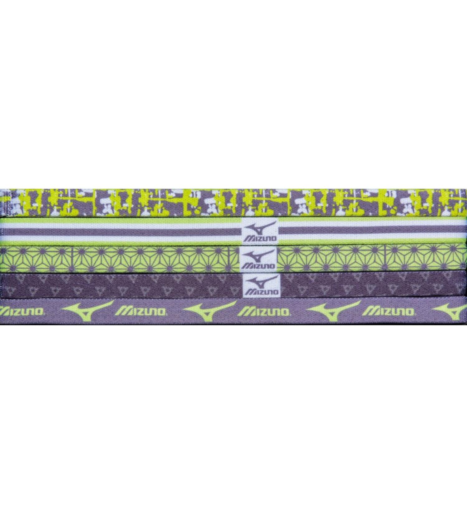 Mizuno Triumph Headbands One Size Charcoal/Lemon