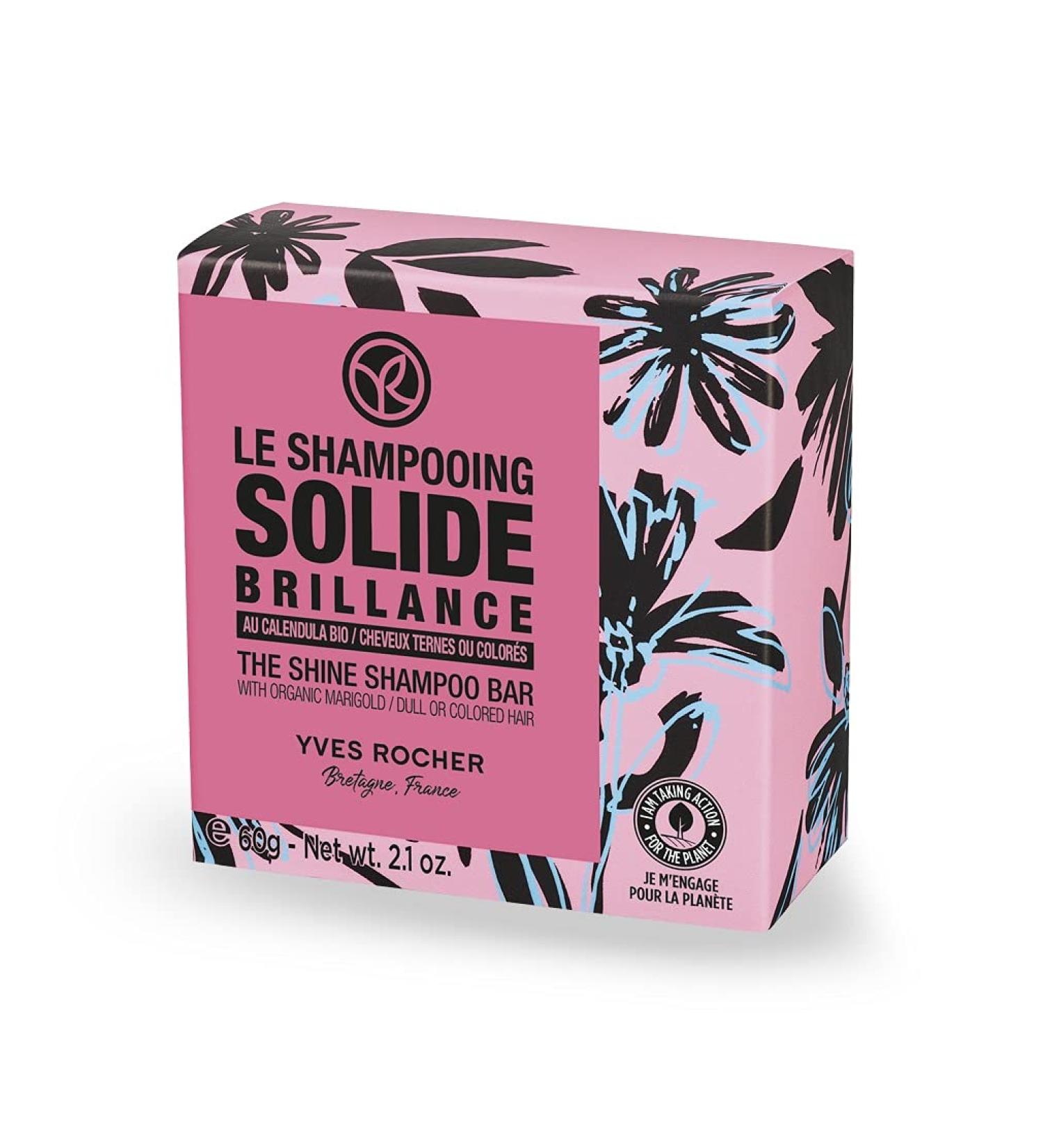 Yves Rocher Shine Shampoo Bar for Dull or Colored Hair 60 g./2.1 oz.