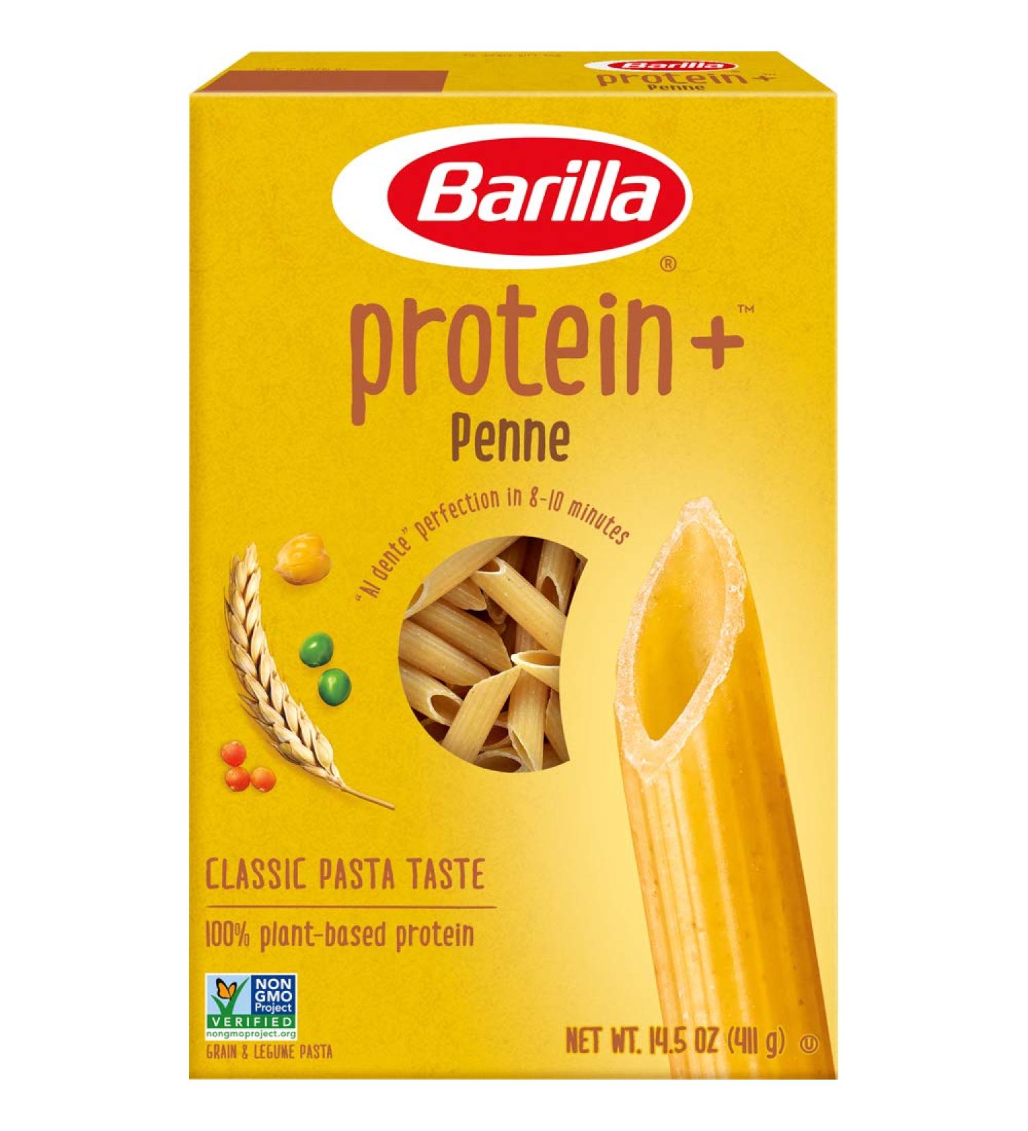 Barilla Plus Penne Pasta 14.5 oz - Pack of 8 | Nutritious Multigrain Pasta - Buy Online on GoSupps.com