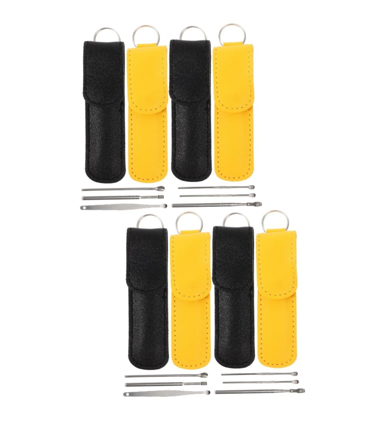 Ipetboom 8sets Metal Ear Wax Picker Set Portable Earwax Removal Kit Professional Ear Cleaner Tool - Buy Online on GoSupps.com