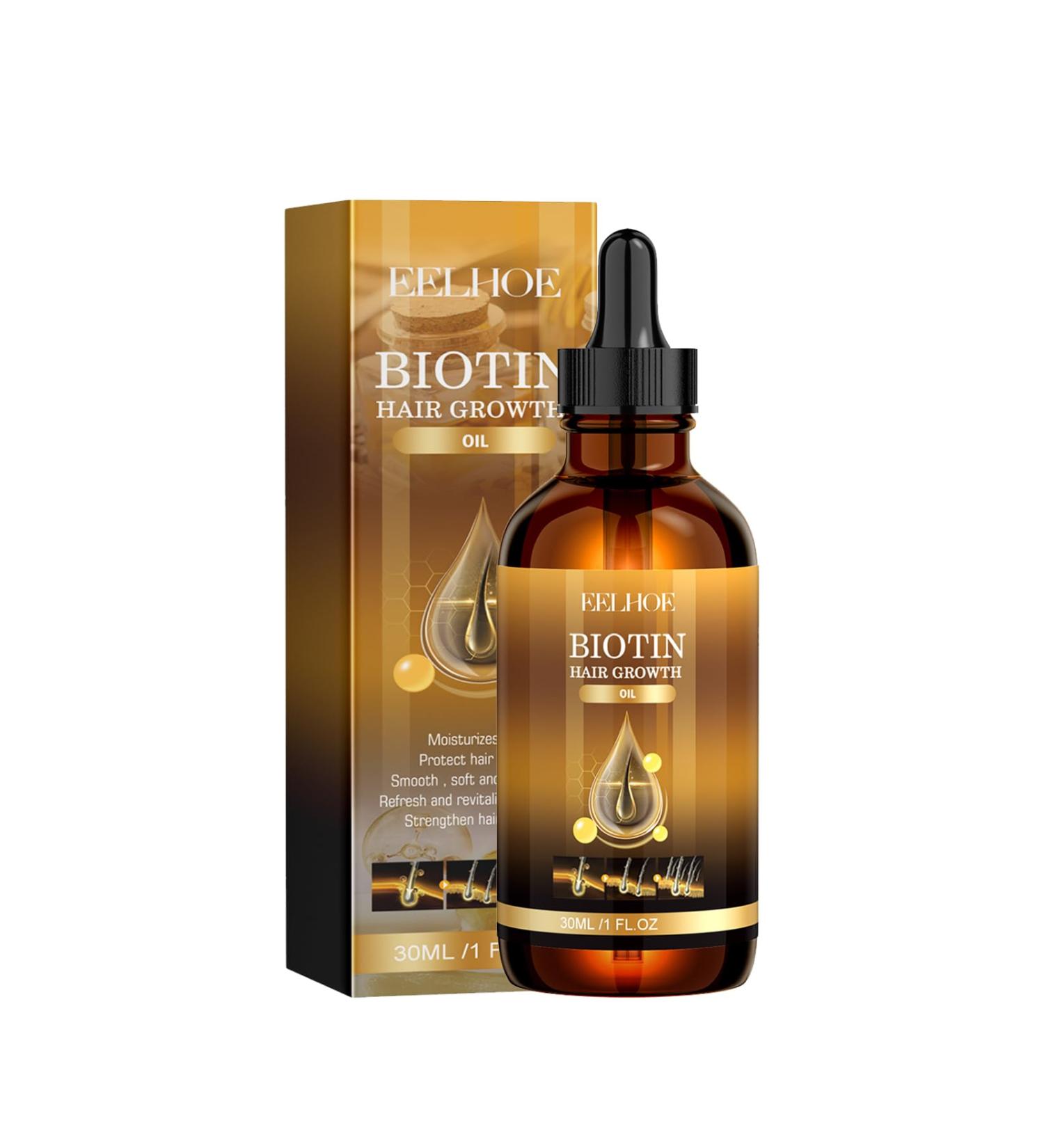 Hair Growth Spray Biotin Hair Growth Serum Hair Regrowth Spray Nourishes Hair & Scalp Hair Thickening Spray for Thicker Hair Anti-Hair Loss Hair Care Oil 30ML - Buy Online on GoSupps.com