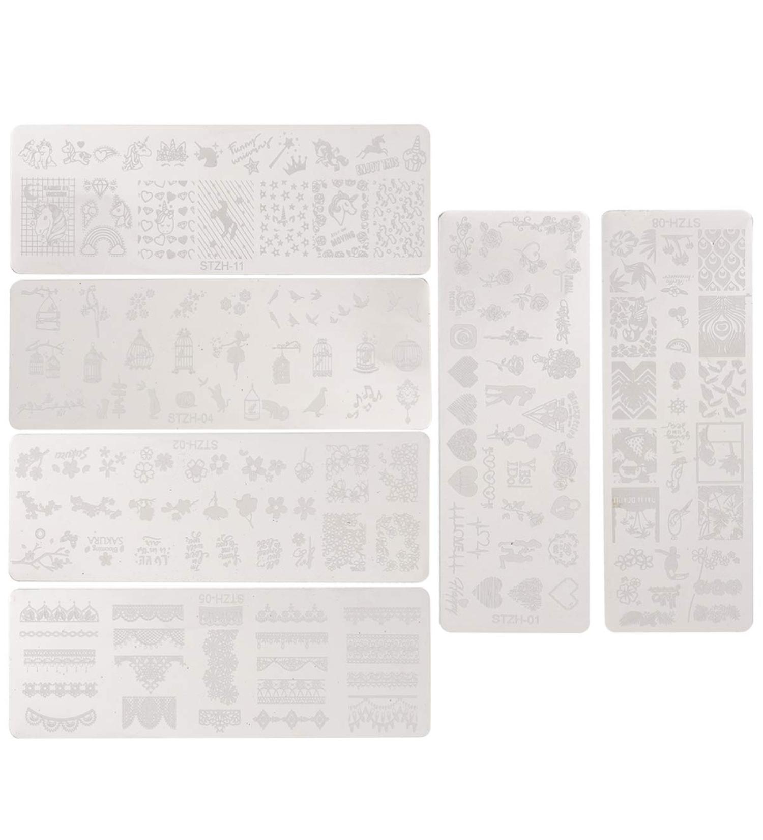 Beaupretty 6 Nail Transfer Printing Plate Set | Halloween Nail Stamp Designs | Metal Manicure Kit for European & American Styles - Buy Online on GoSupps.com