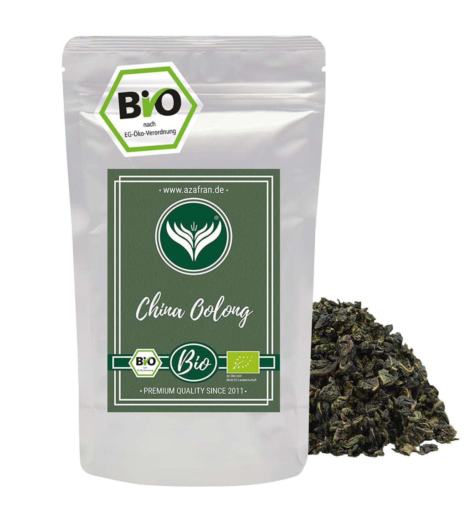 Buy Azafran ORGANIC Oolong Tea Ti Kuan Yin 250g - Premium Chinese Floral Tea - Worldwide Shipping - Buy Online on GoSupps.com