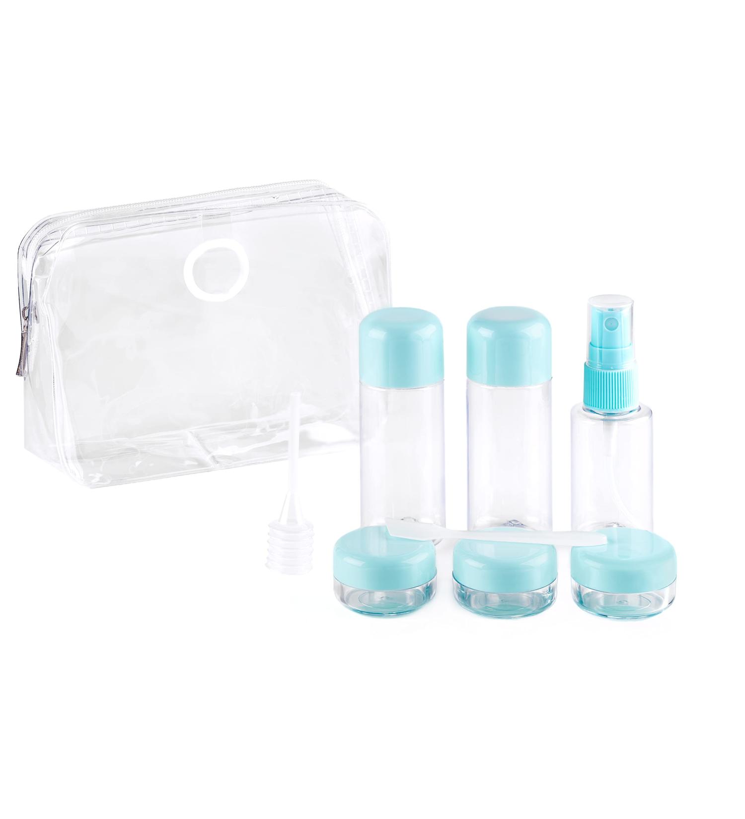 Glamza Travel Clear Plastic Perfume Atomizer Empty Spray Bottle Jar Pot Cream Makeup UK (Green) - Buy Online on GoSupps.com