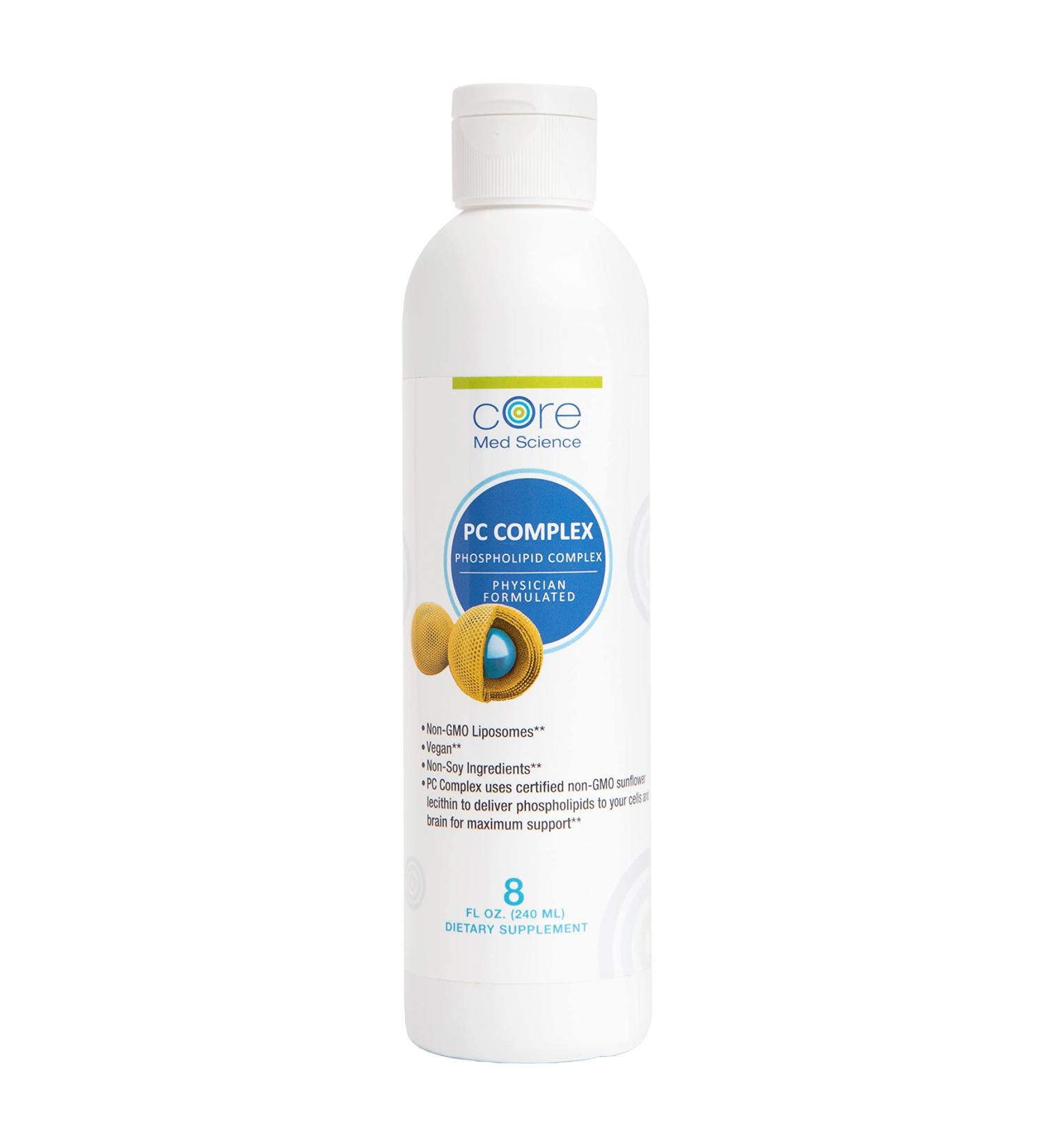 Core Med Science Liposomal PC Complex - 5200mg - 8 Fl Oz - Choline Supplement - Made in USA - Buy Online on GoSupps.com