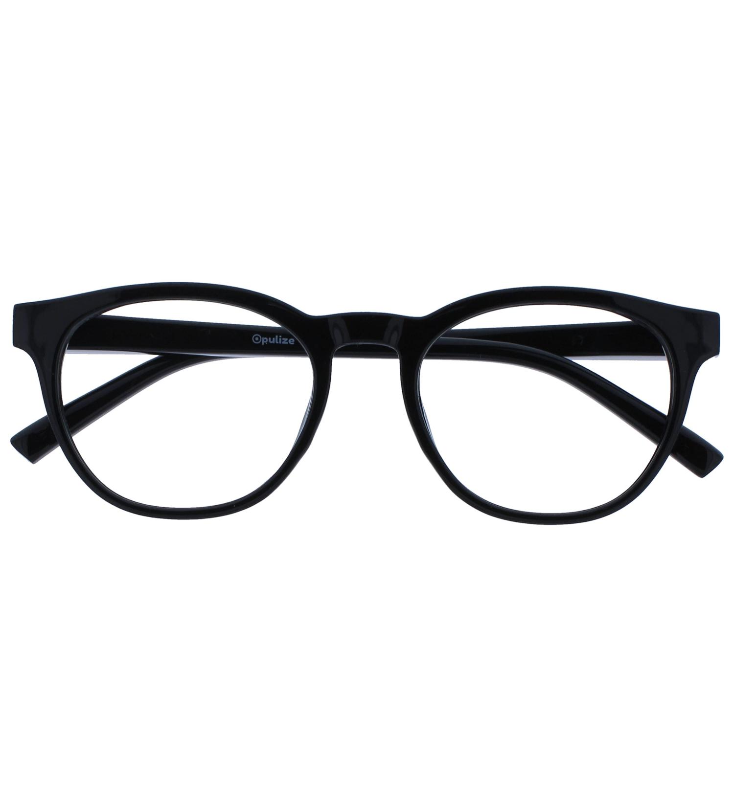 Opulize Blu Reading Glasses - Blue Light Filter Cool Round Frame Spring Hinges Anti-Reflective for Men +3.50 Diopters - Improve Sleep Perfect for Gaming & Computer Use - Buy Online on GoSupps.com