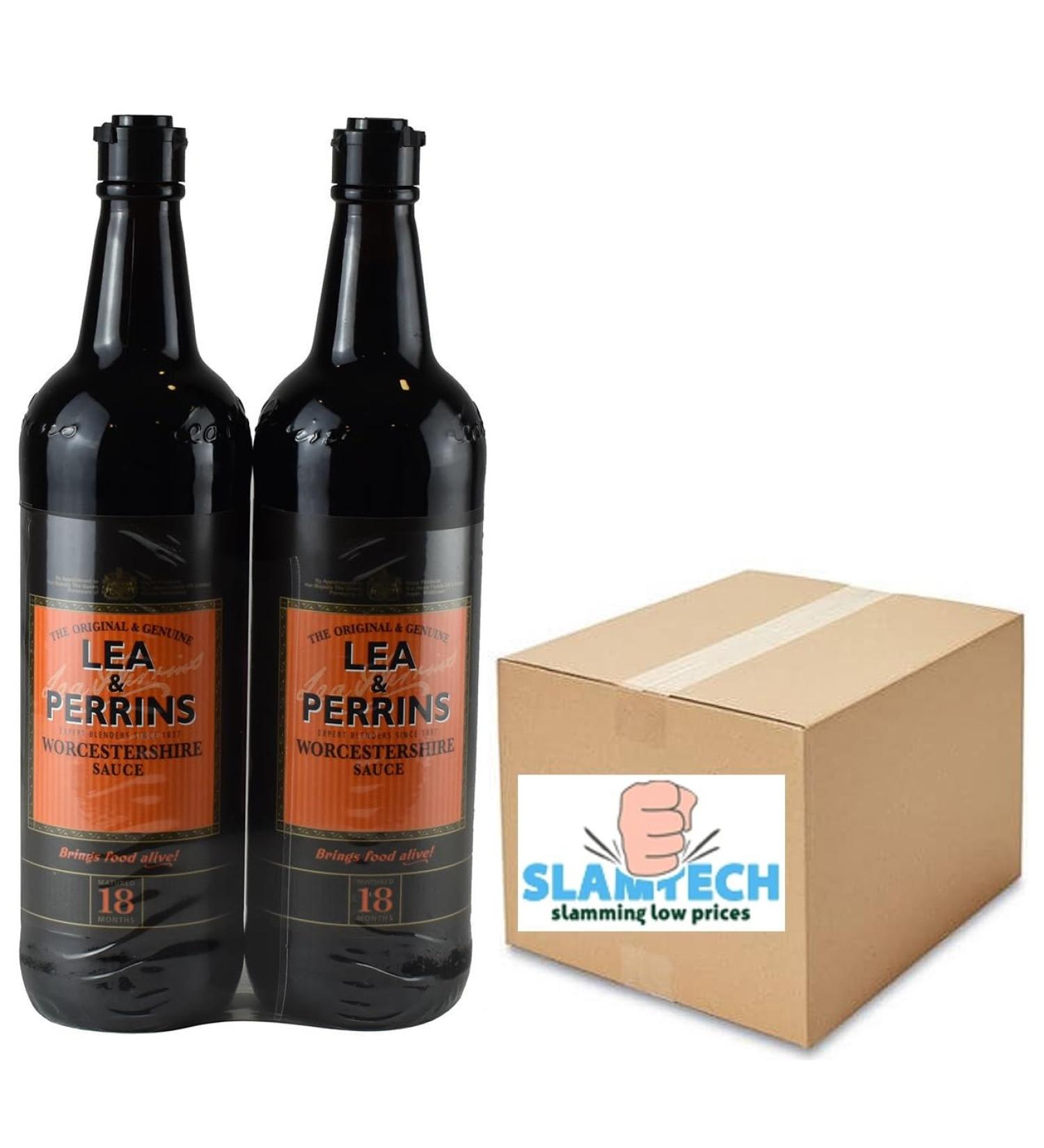Lea & Perrins Worcestershire Sauce 2 x 568ml Sold by Slamtech