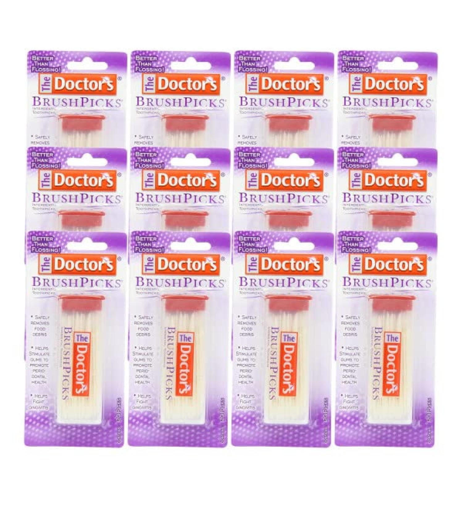Doctor's BrushPicks Interdental Toothpicks 120 ct. (Pack of 12) - Best for Dental Hygiene - Buy Online on GoSupps.com