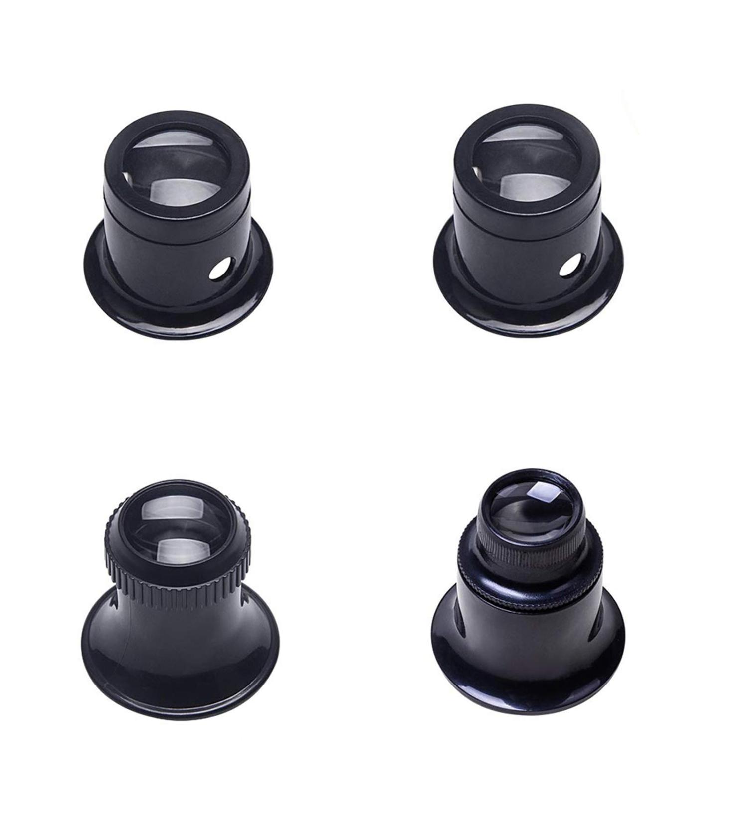 Portable Jewelers Loupe Monocular Magnifier Set - 5X 10X 15X 20X Magnifying Glass for Jewelry Repair & Experimental Tools - Buy Online on GoSupps.com