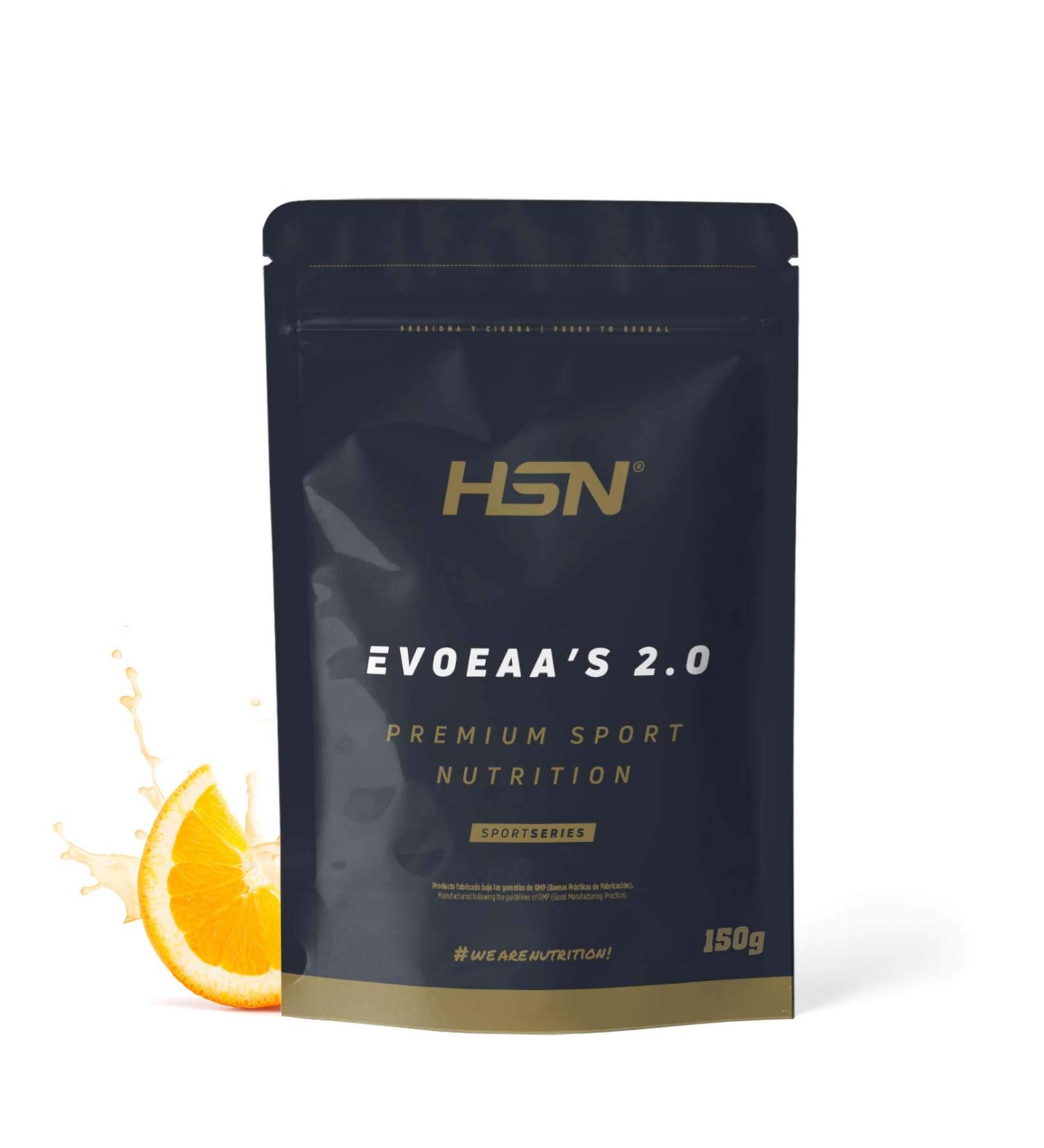 HSN Essential Amino Acids Powder | EvoEAAs | Muscle Gainer Muscle Recovery | Vegan Gluten Free Orange Flavor 150 GR - Buy Online on GoSupps.com