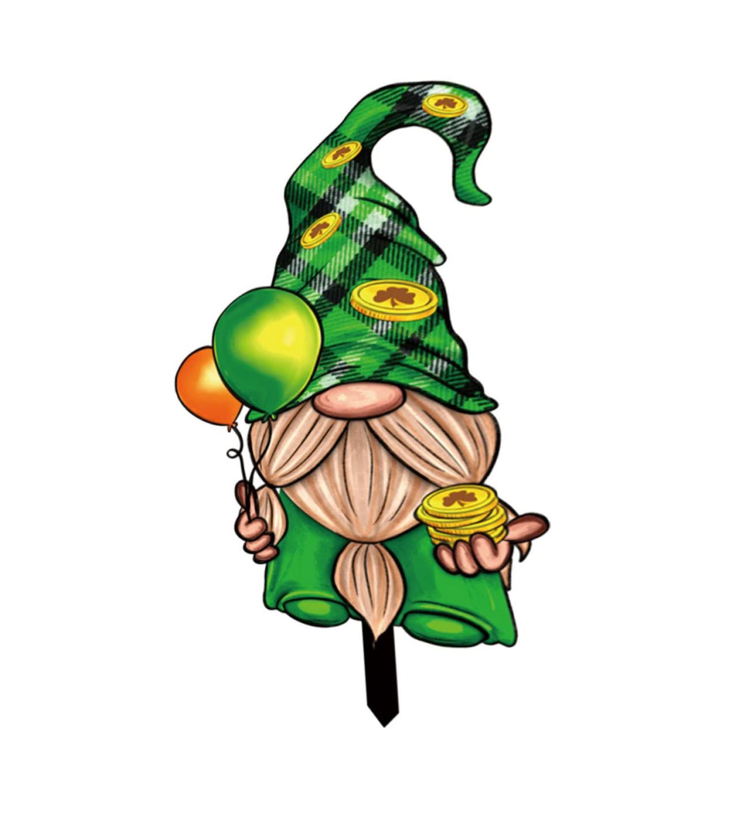 Milisten Dwarf Card Outdoor Sign St Patrick Gnome Yard Sign Patrick Garden Decoration During The Day Props - Buy Online on GoSupps.com