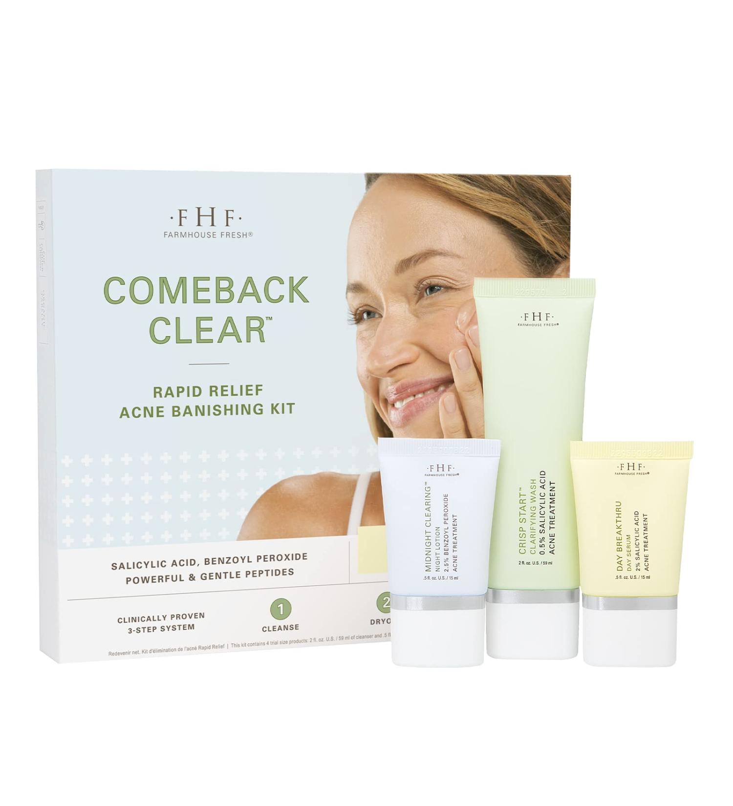 FarmHouse Fresh Comeback Clear Rapid Relief Acne Banishing Kit
