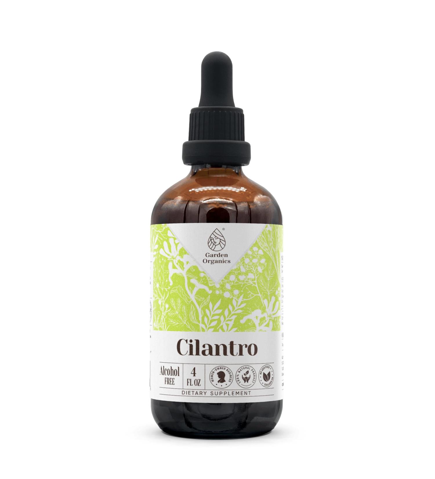 Cilantro Alcohol-Free Natural Tincture Extract Immune System Booster Liquid Drops Made from 100% Cilantro Dried Leaf (4 fl oz) 4 Fl Oz (Pack of 1) - Buy Online on GoSupps.com