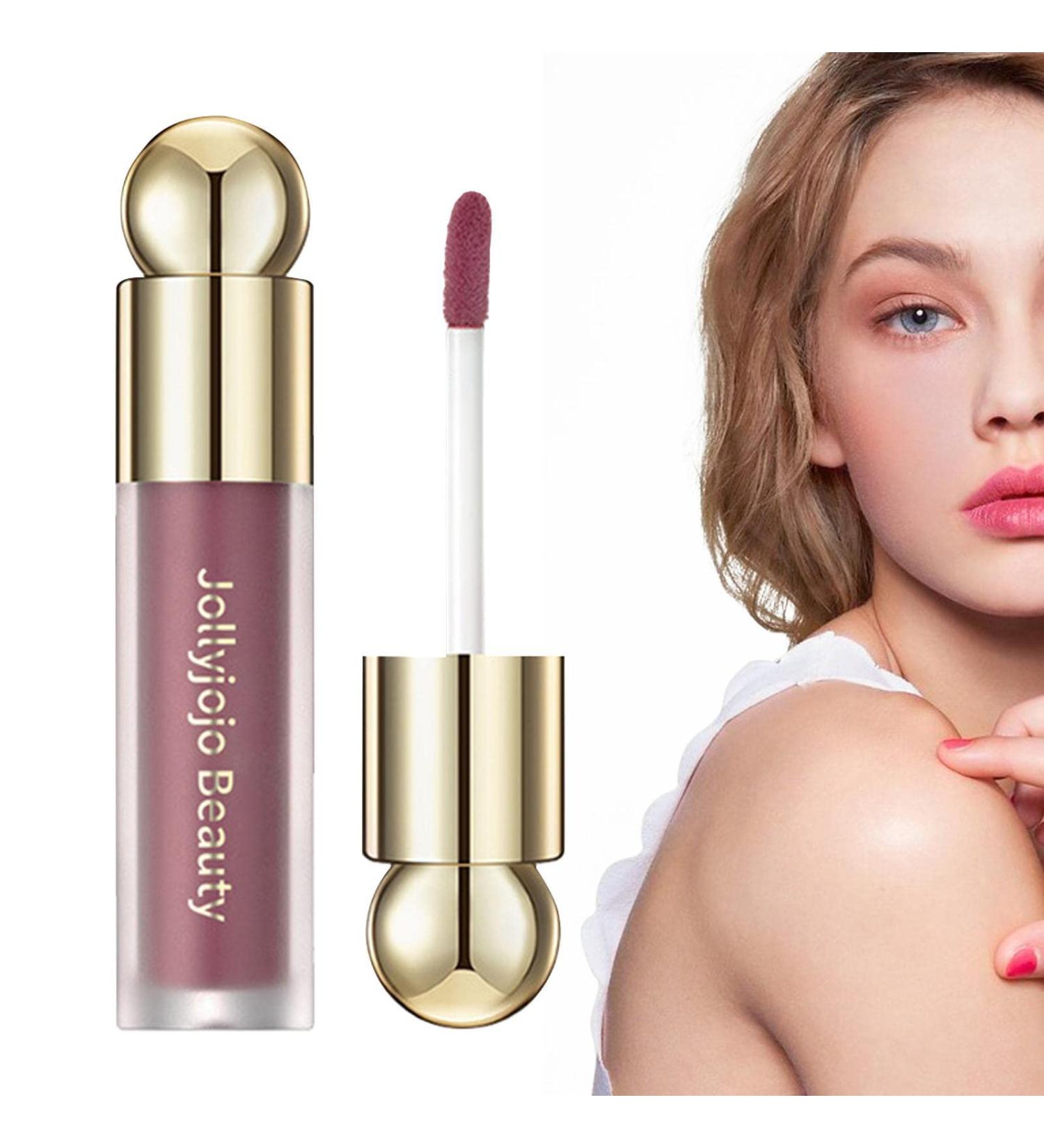 WOBBLO Liquid Cheek Blush Moisturizing Blush | Moisturizing Natural and Long Lasting Matte Dye for Mature Skin - Makeup for Cheeks and Lips 03# - Buy Online on GoSupps.com