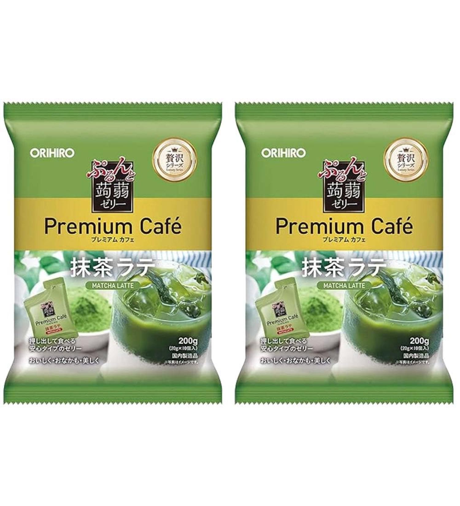 Orihiro Japanese Konjac Jelly Pouch Premium Cafe Matcha Latte Flavor 2 With MAIKO sticker Pio big bazar - Buy Online on GoSupps.com