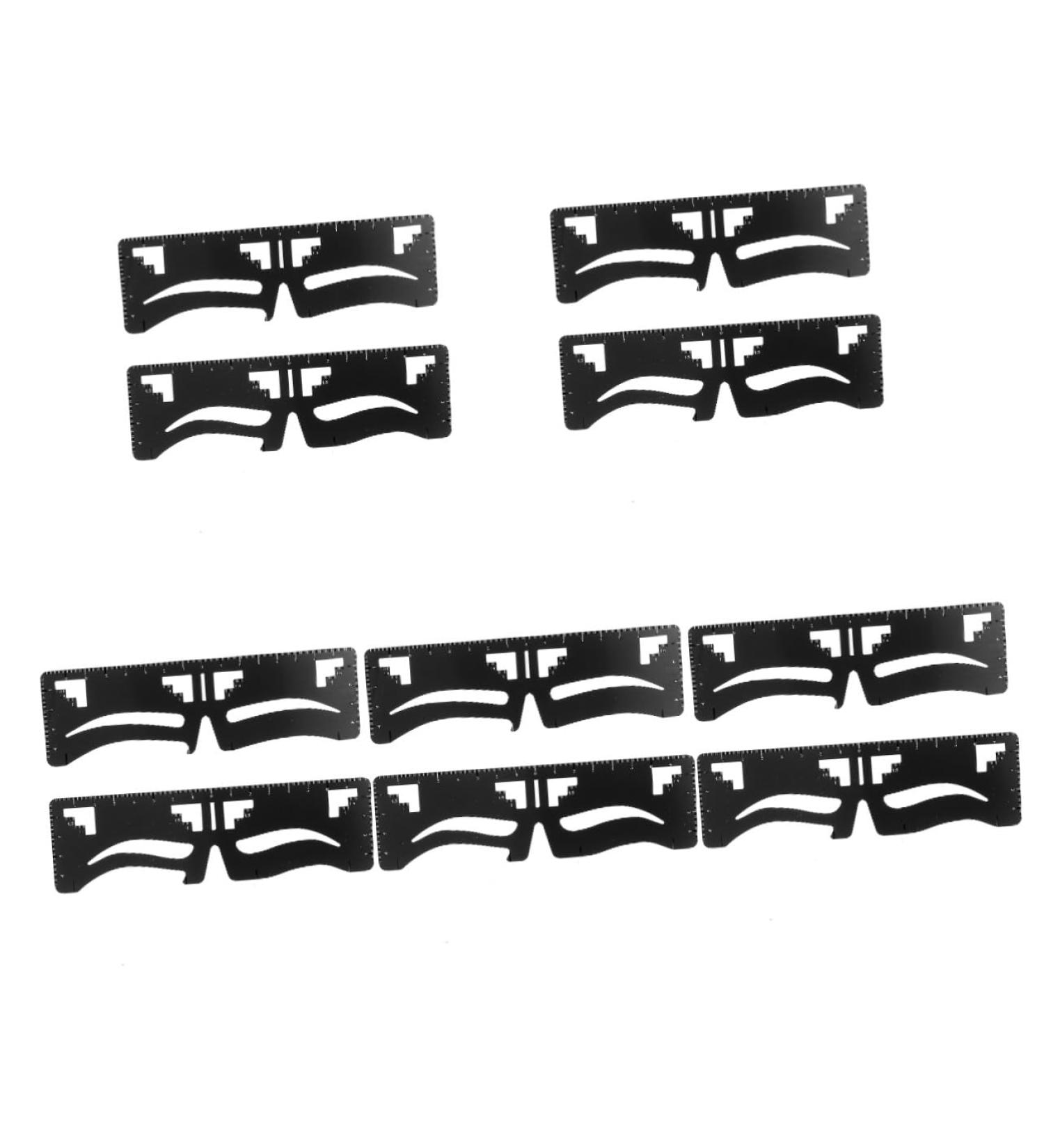 Didiseaon 10 Pcs Eyebrow Ruler Brow Mapping Ruler Tool Mini Eyebrow Measuring Tool Designer Eyebrow Trimming - Buy Online on GoSupps.com