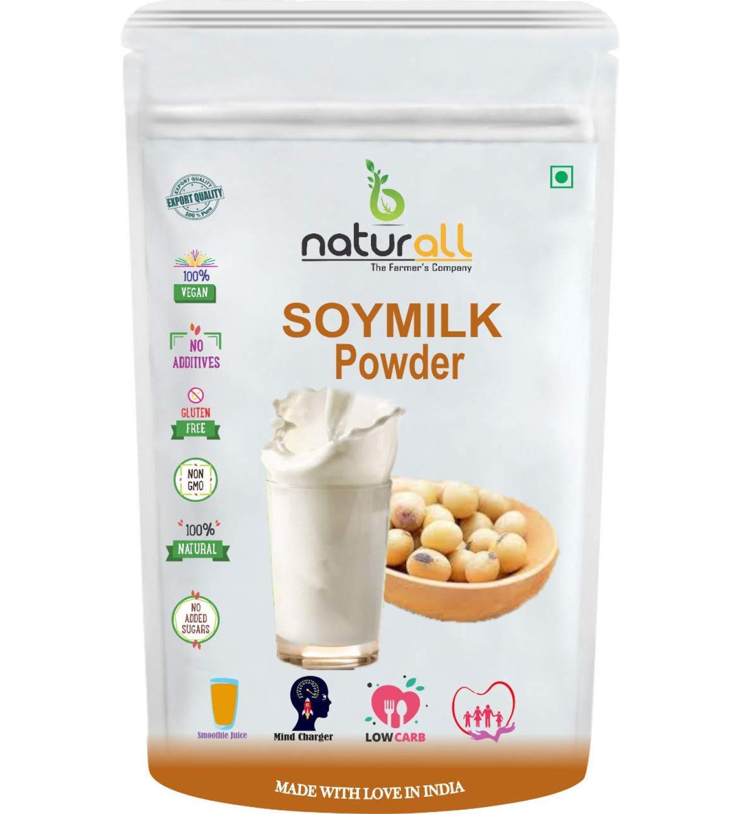 TYU Soya Milk Powder | High in Protein | Vegan | Non-GMO - 200 GM by B Naturall - Buy Online on GoSupps.com