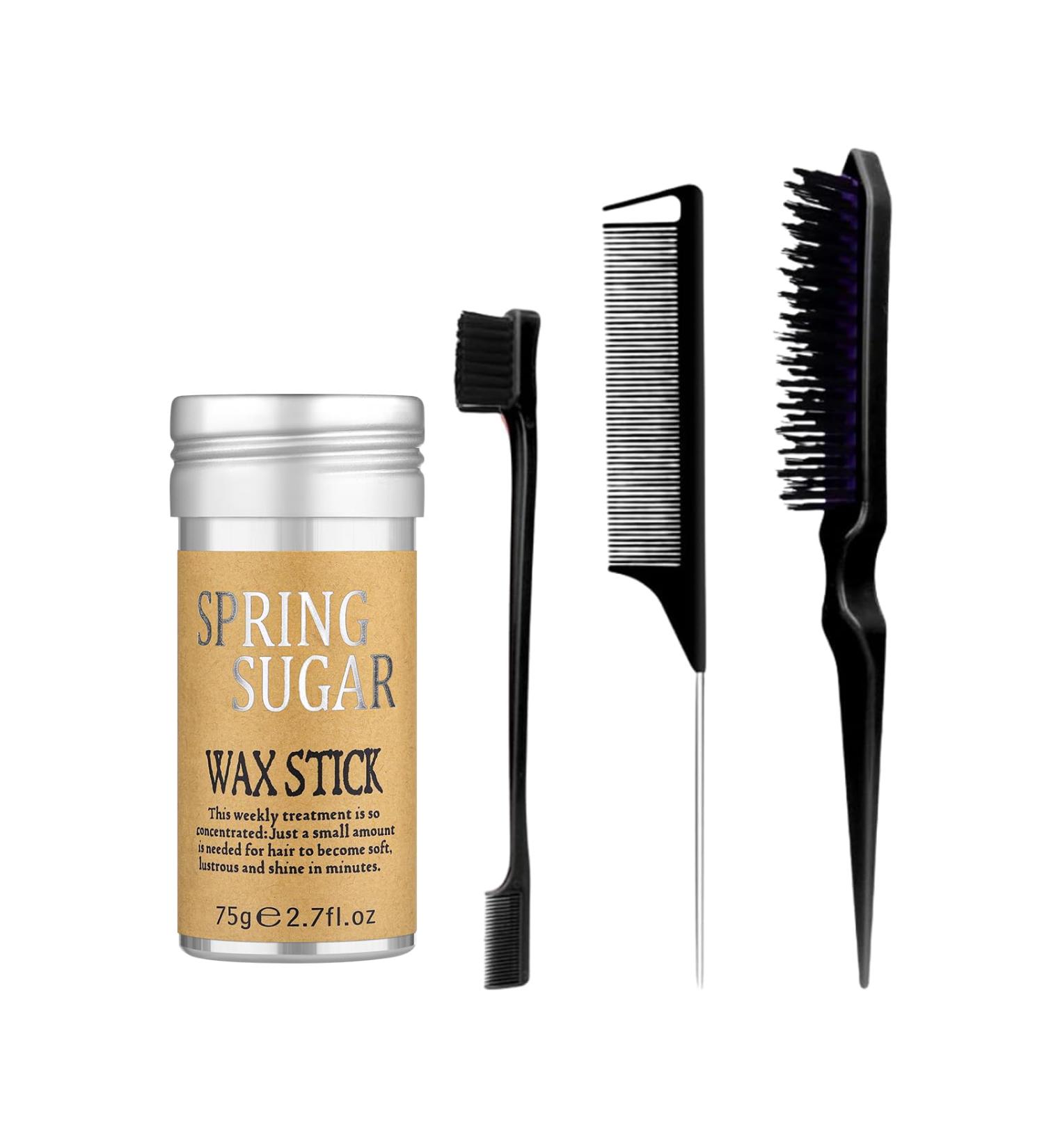 Hair Wax Stick Set - Ultimate Slick Stick & Hair Styling Comb for Frizz Control - Non-Greasy Hair Products for Men & Women - Buy Online on GoSupps.com