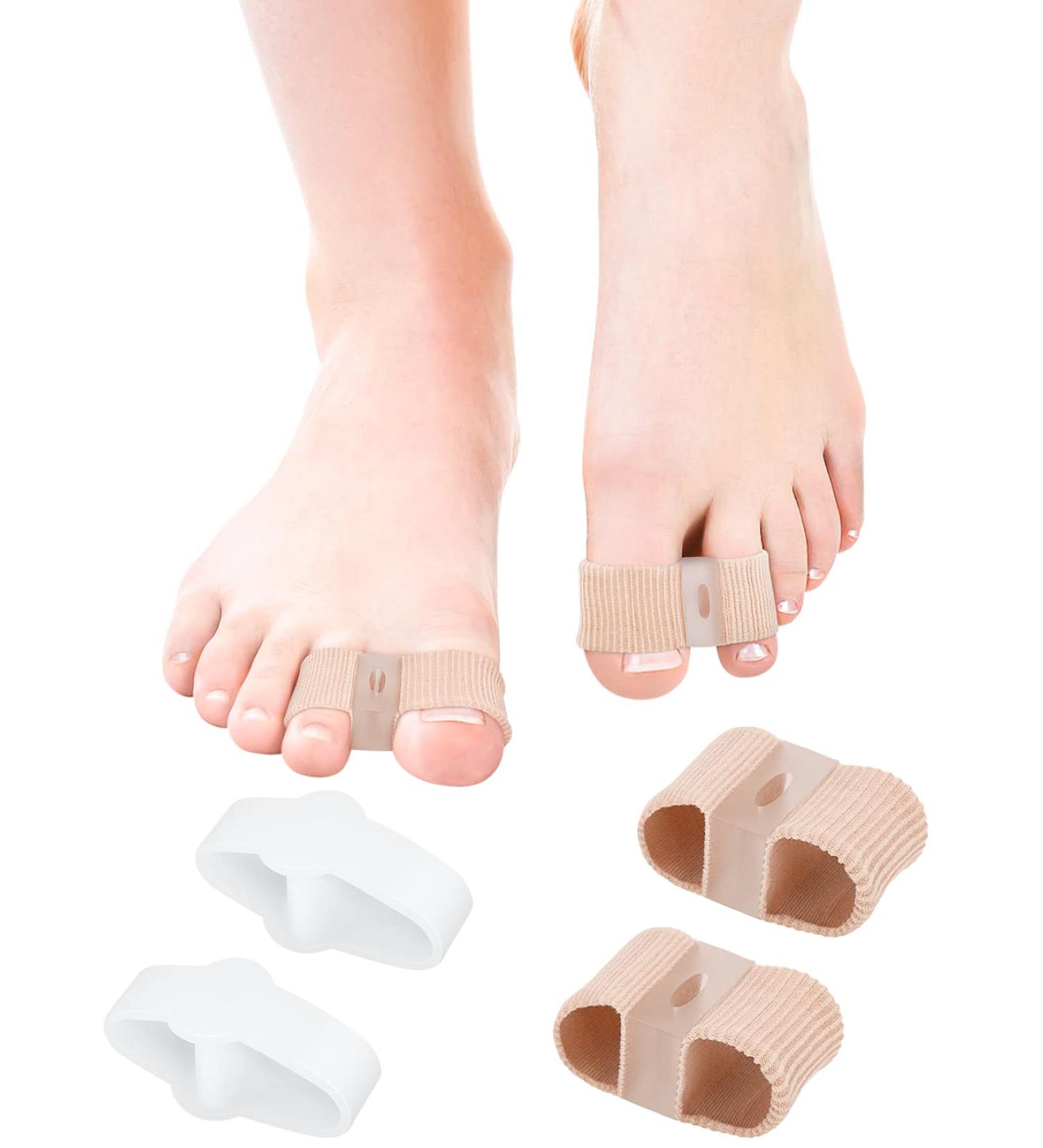 BLATOWN Toe Separators Bunion Corrector - 2 Pair Set for Men and Women - Hammer Toe Straightener with Elasticity and Soft Gel Material - Buy Online on GoSupps.com