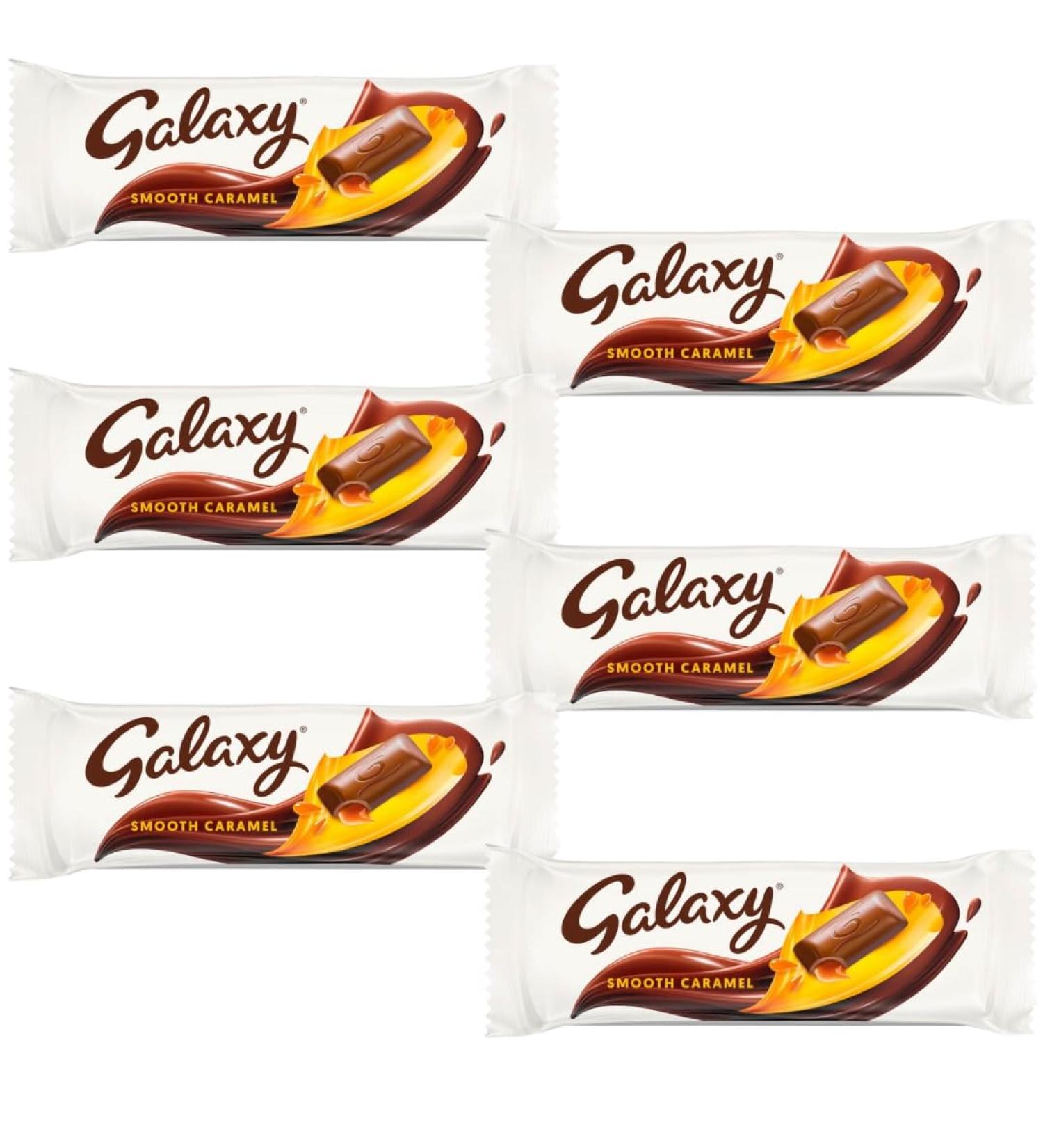 Caramel Chocolate Bundle With Galaxy Smooth Caramel Chocolate Bar 48g (6 Pack)
