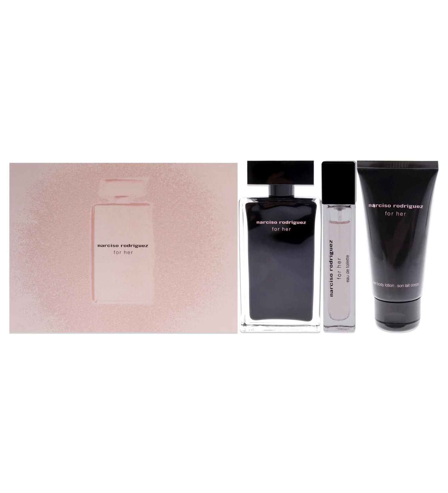 Narciso Rodriguez Narciso Rodriguez Women 3.3oz EDT Spray 10ml EDT Spray 1.6oz Body Lotion 3 Pc Gift Set - Buy Online on GoSupps.com