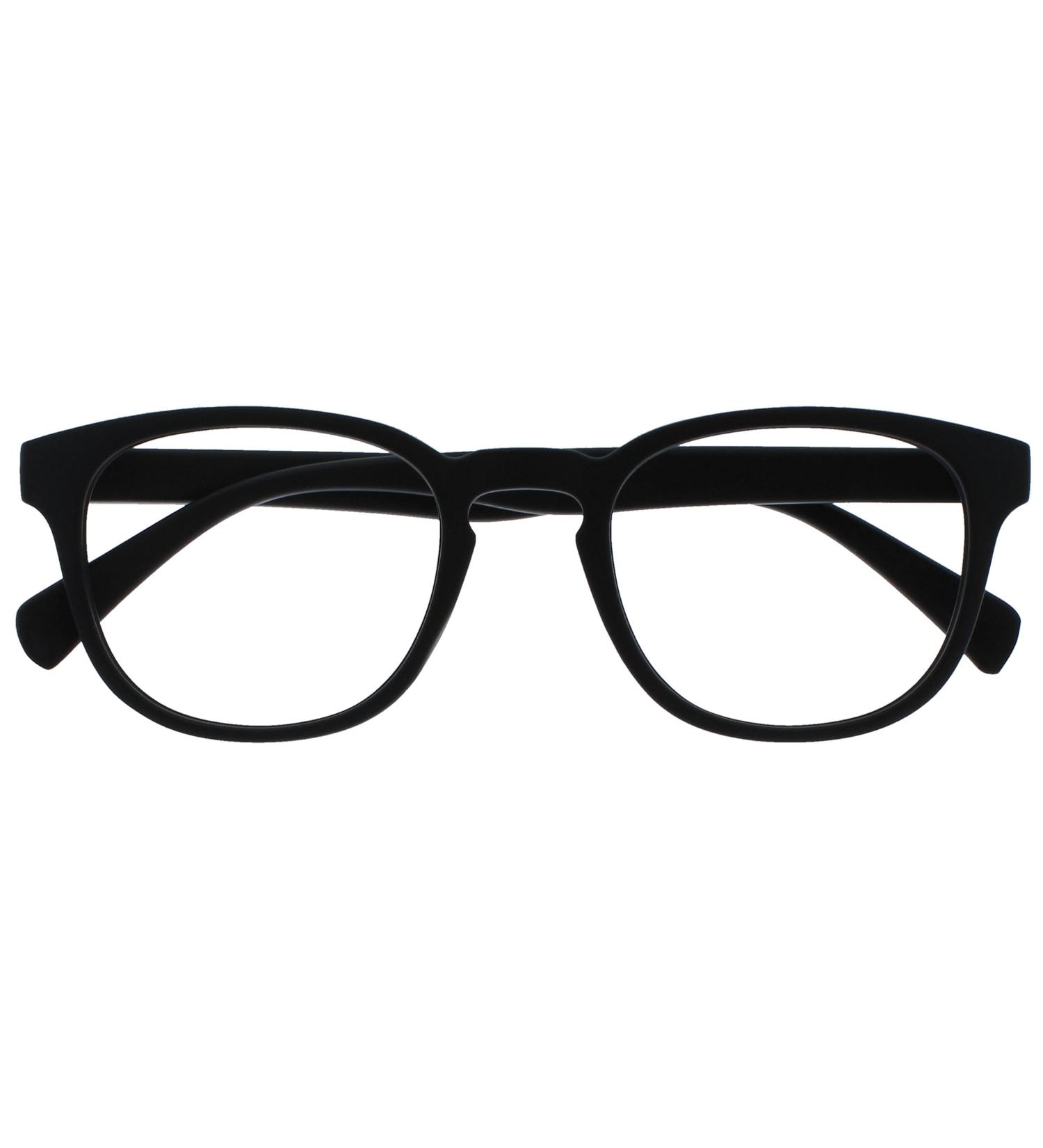 Opulize Pop Round Reading Glasses Black Frame +2.50 Magnification - Buy Online on GoSupps.com