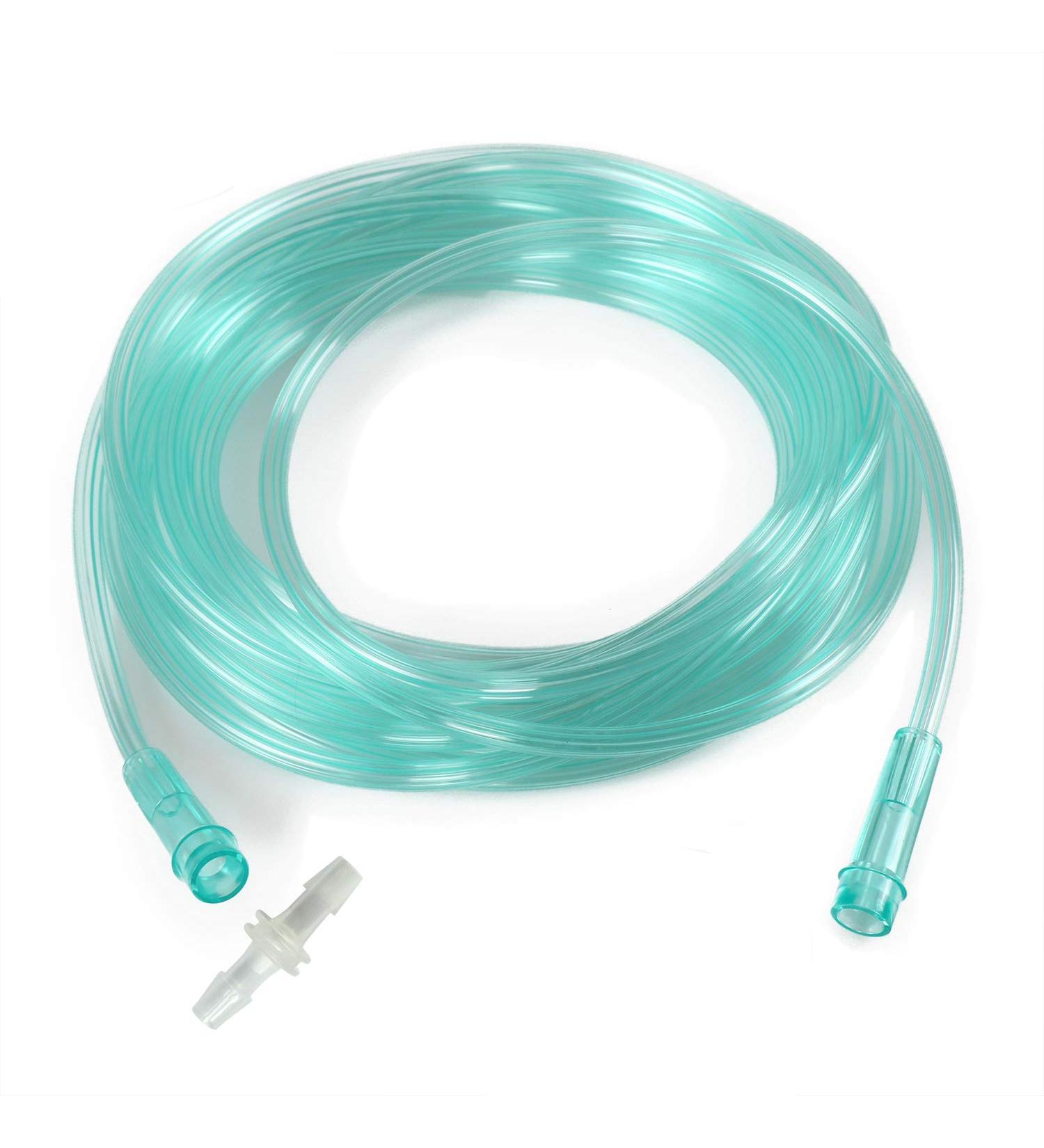 16.4 Feet Oxygen Tubing with Connector - Kink Resistant Oxygen Supply Tubing - Premium Clear Crush Resistant Oxygen Tubes