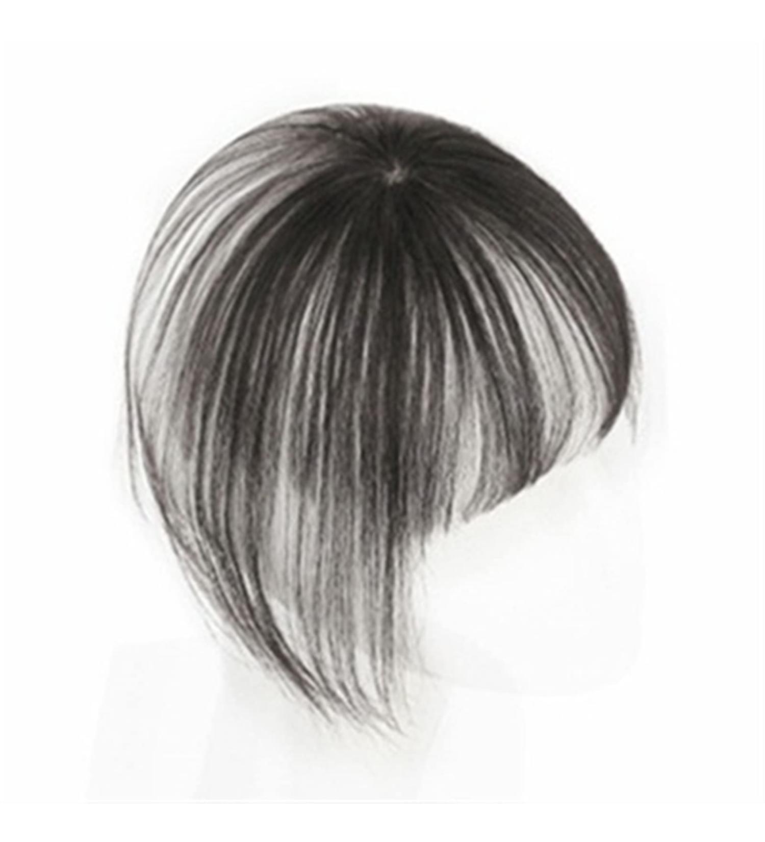 Bangs Hair Clip Bangs Hair Human Hair Bangs with Top Piece Clip in Seamless Topper&Fringe Extension 3D Natural Fringe Clip in Bangs Brazilian Non-remy Hair Pieces for Women Bangs Clip in Hair (Color Natural Color - Buy Online on GoSupps.com