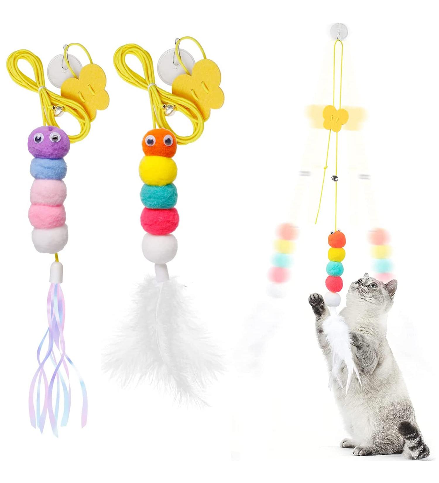 selcouth yyds Interactive Cat Toys for Indoor Cats Adult Door Hanging Cat Toy for On Doorcase Doorknob Window(2Pcs) - Buy Online on GoSupps.com