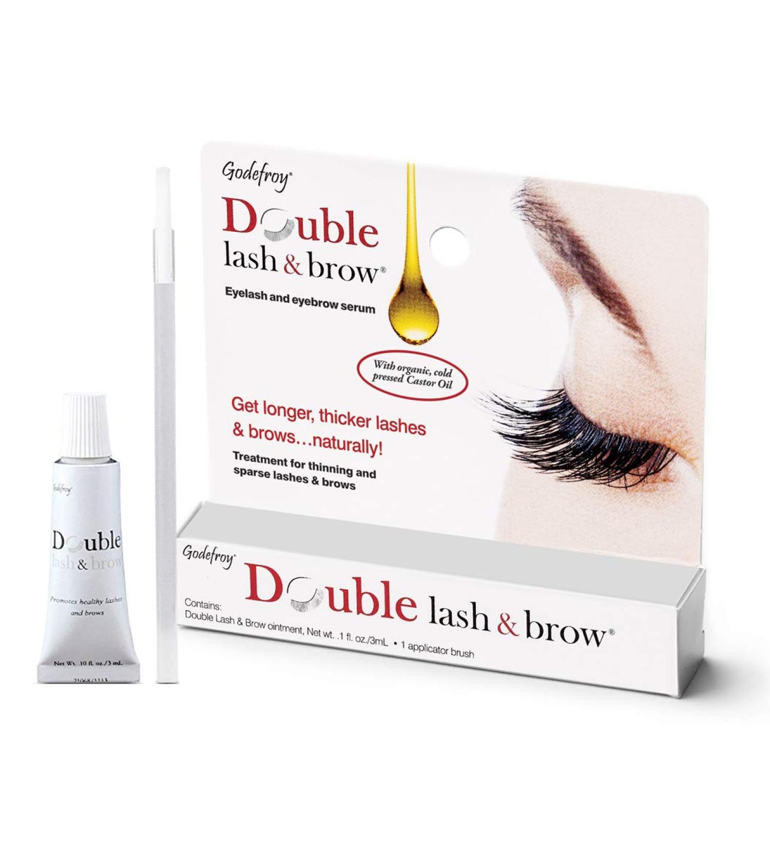 Buy Godefroy Double Lash & Brow Serum - Enhance Eyelash & Eyebrow Growth (0.1 fl oz) - Buy Online on GoSupps.com