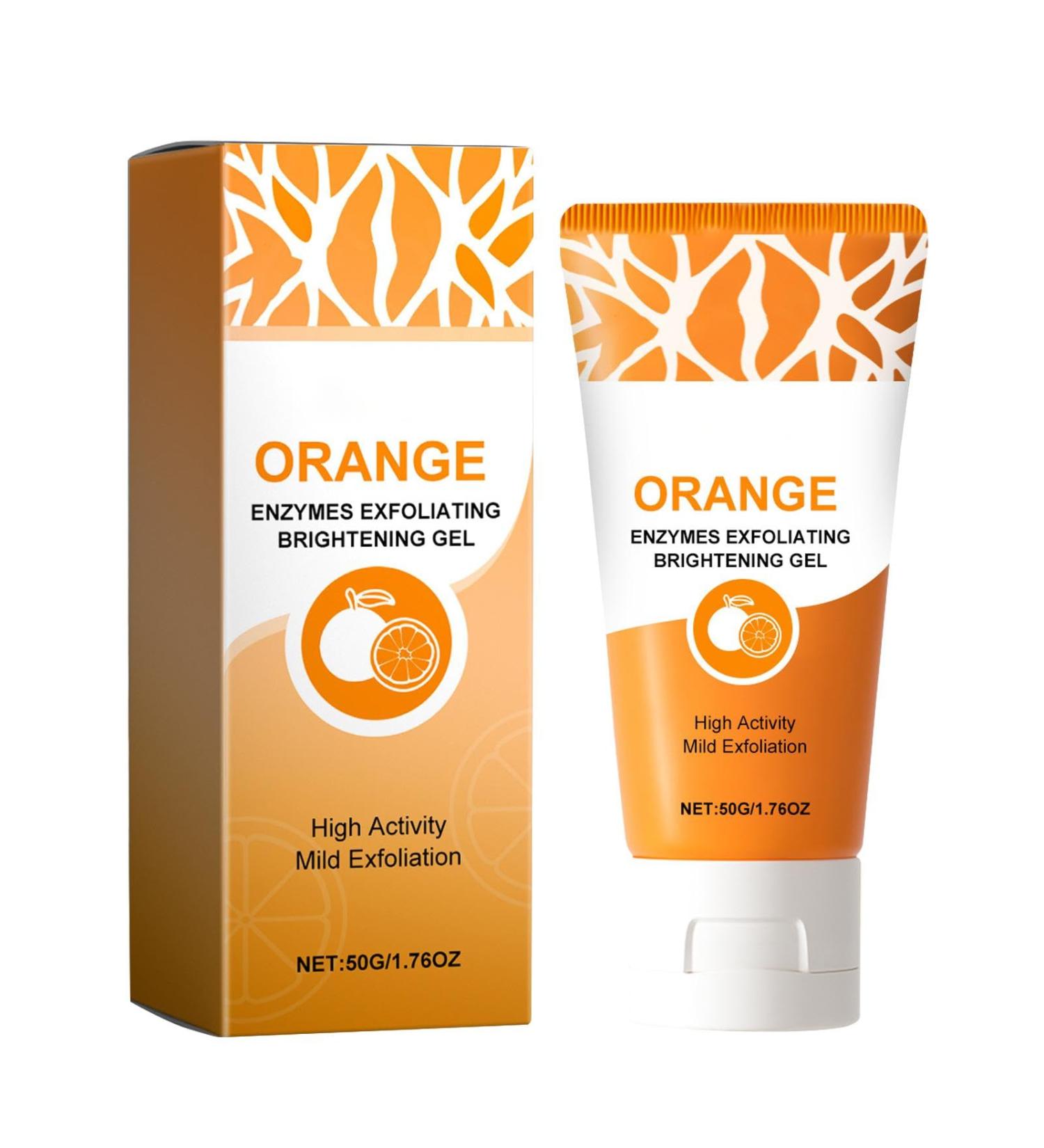 Orange Body Scrubs Orange Sweet Scrubs Orange Moisturizing Scrubs Gel Scrub for Face Body Skin Orange Peeling Gel Deep Cleansing Moisturizing Skin Orange Gel for All Types Skin - Buy Online on GoSupps.com