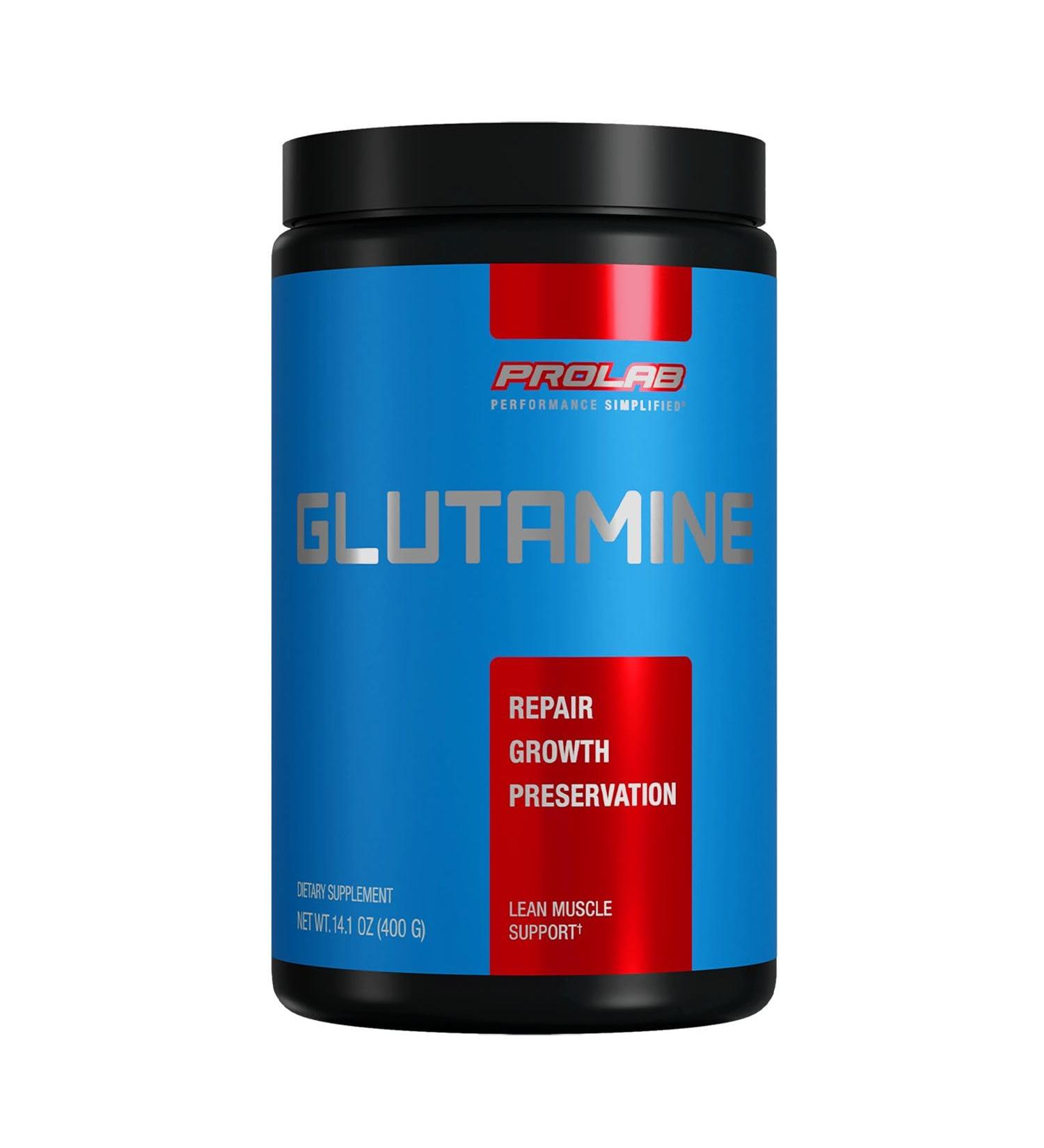 ProLab Glutamine Powder 400g Pure L-Glutamine Supplement for Muscle Recovery Endurance & Immune Support Unflavored Post-Workout Recovery Amino Acid Powder (80 Servings) - Buy Online on GoSupps.com