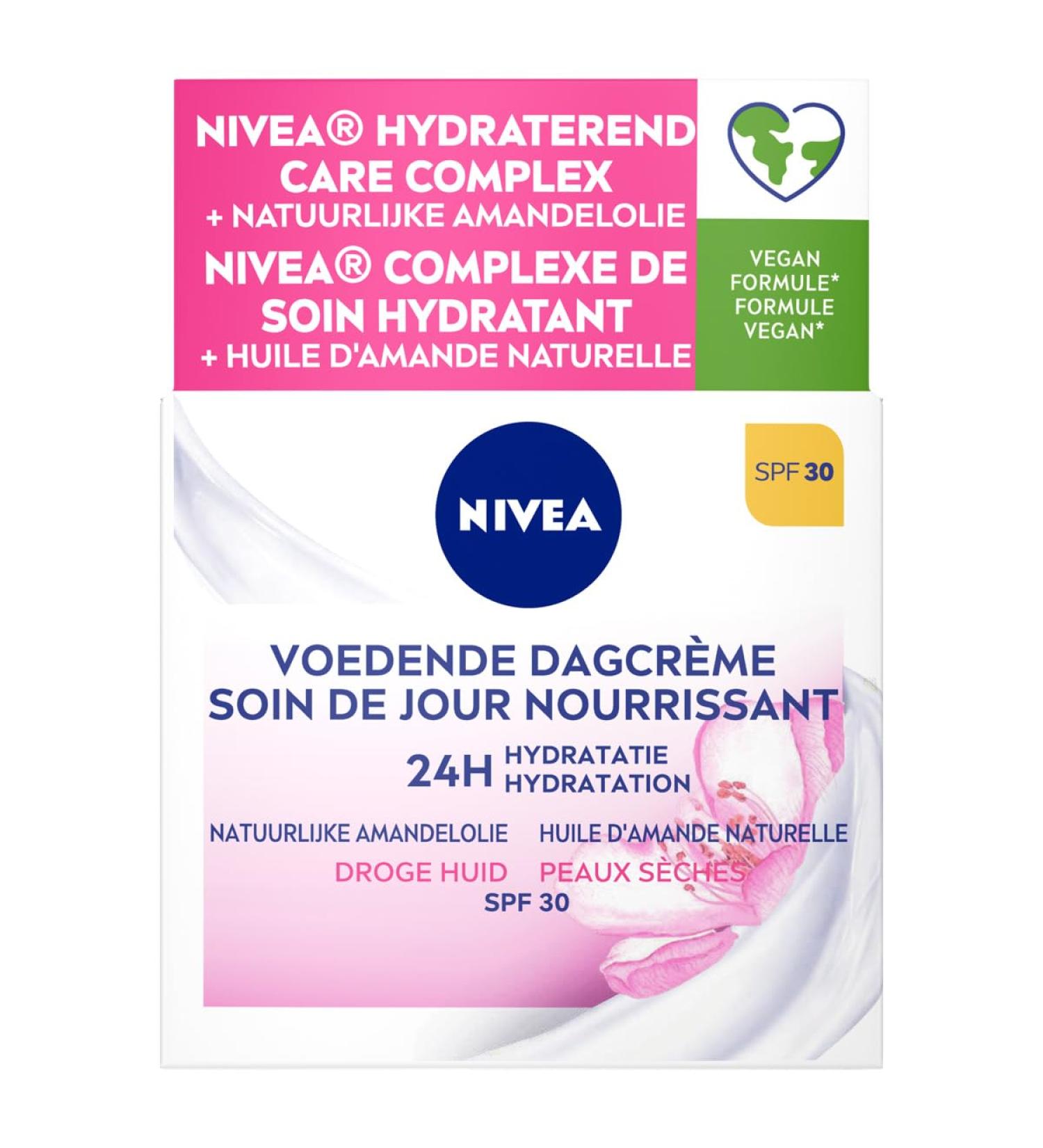Beiersdorf AG NIVEA Essentials Nourishing Day Cream Facial Cream Dry skin SPF 30 Facial care with Almond Oil and Shea Butter 50 ml - Buy Online on GoSupps.com