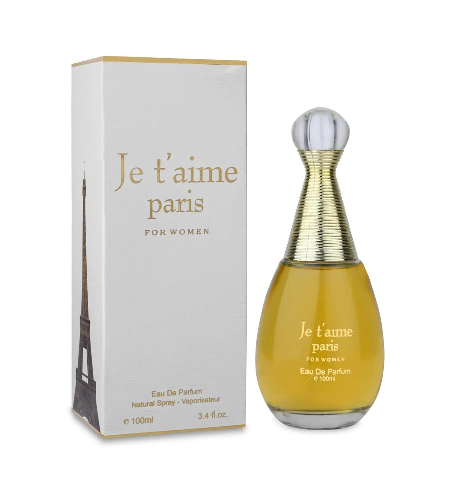 Je t'aime Paris Women's cologne 3.4 Fl. Oz. Eau de Parfum Spray - Buy Online on GoSupps.com