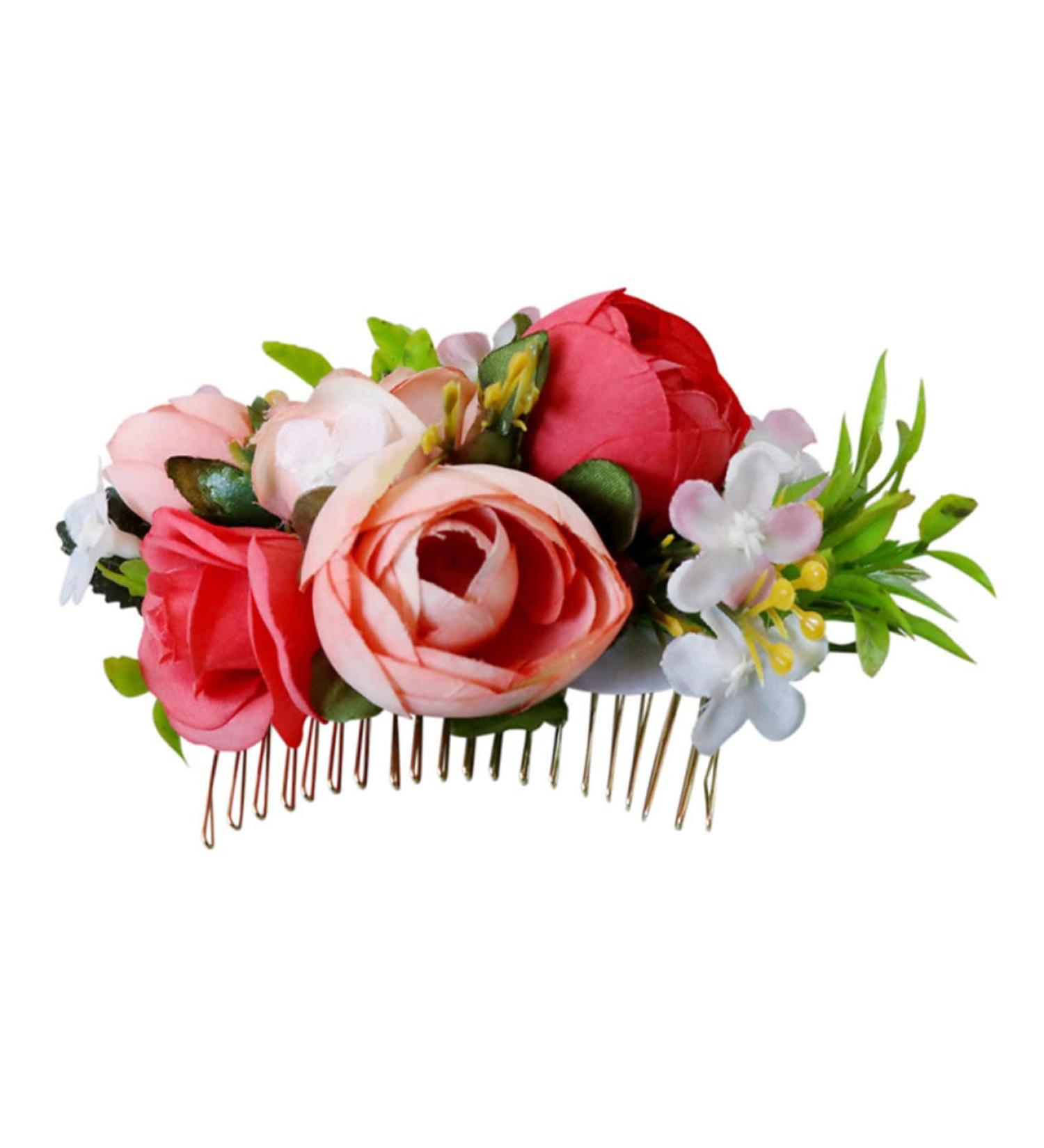 Didiseaon 1pc Wedding Hair Accessories Bridesmaid Hair Accessories Wedding Hair Comb Wedding Hair Decoration Wedding Party Hair Accessory Tiara Flower Decorations Flower Shape Hair Comb Bud - Buy Online on GoSupps.com